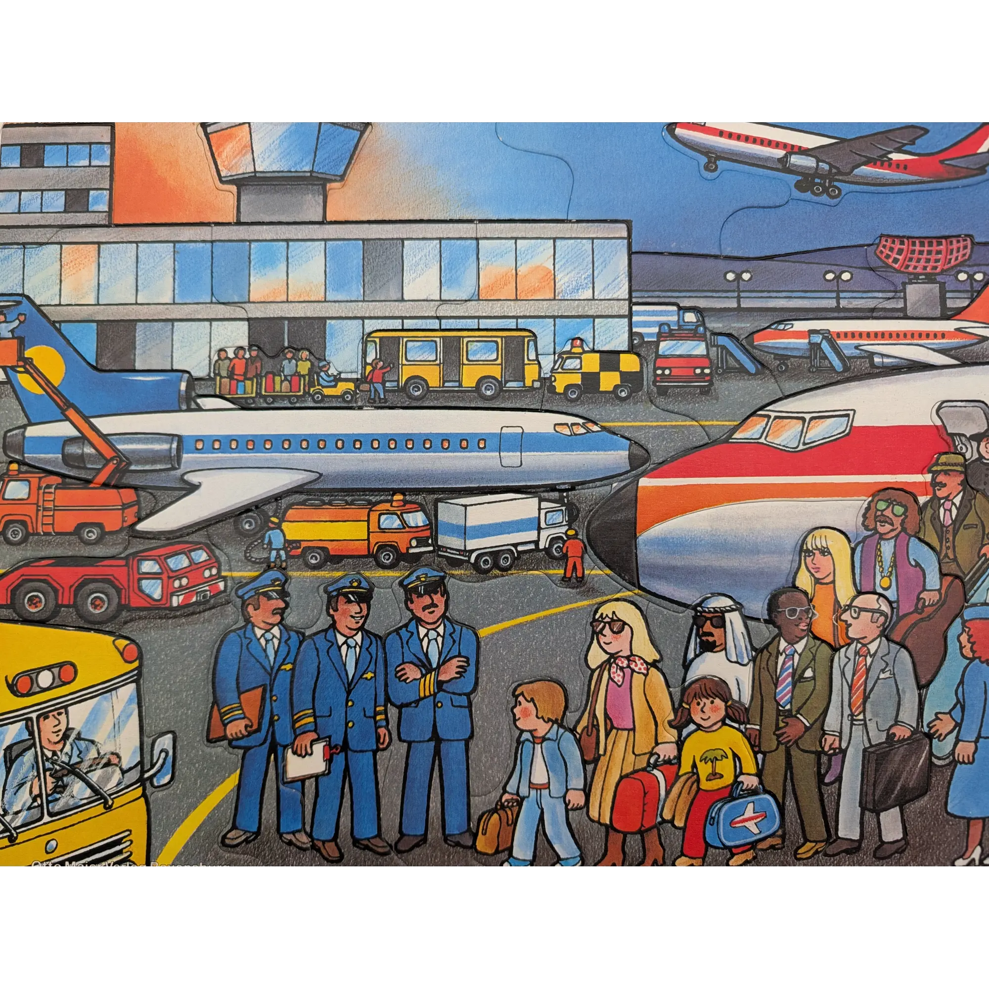 Ravensburger Rahmenpuzzle Didacta Auf dem Flugplatz 41 Teile 066087
