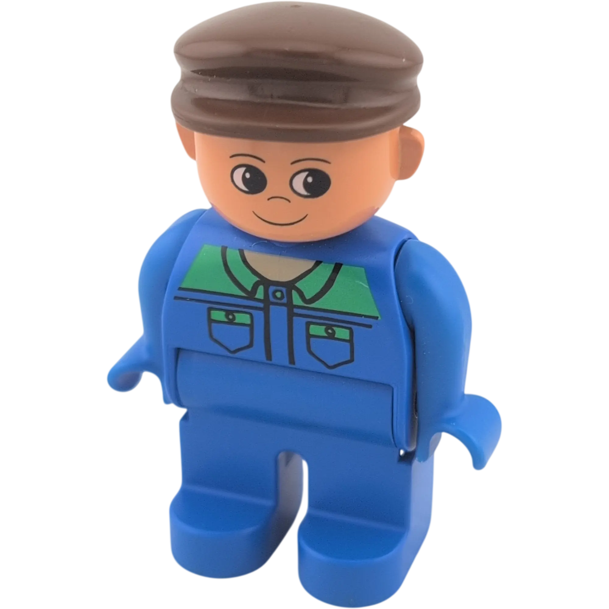 Lego Duplo Figur 4555 Blaumann grüner Kragen braune Cape
