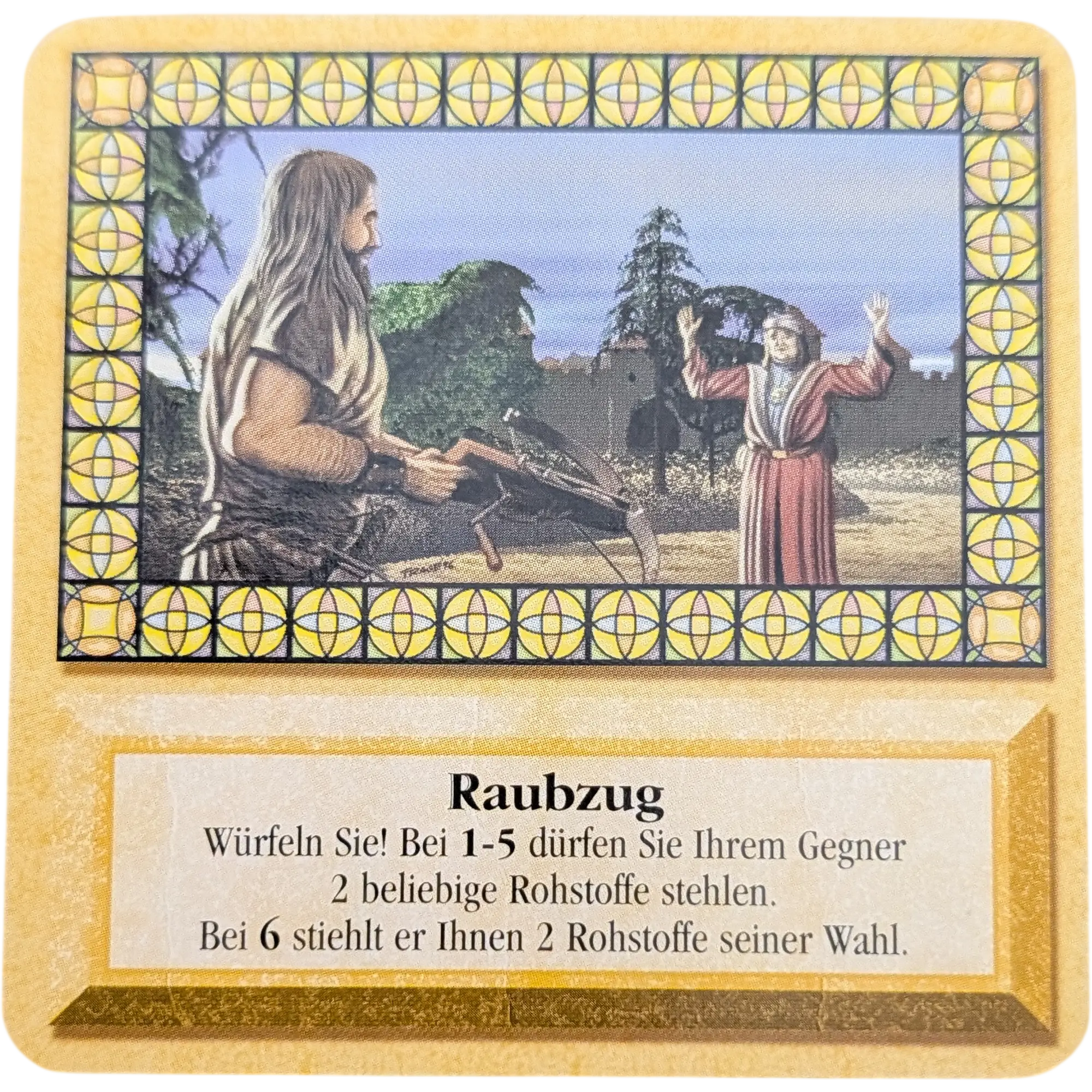 Kosmos Die Siedler von Catan das Kartenspiel Ersatzteil Karte Gold Raubzug
