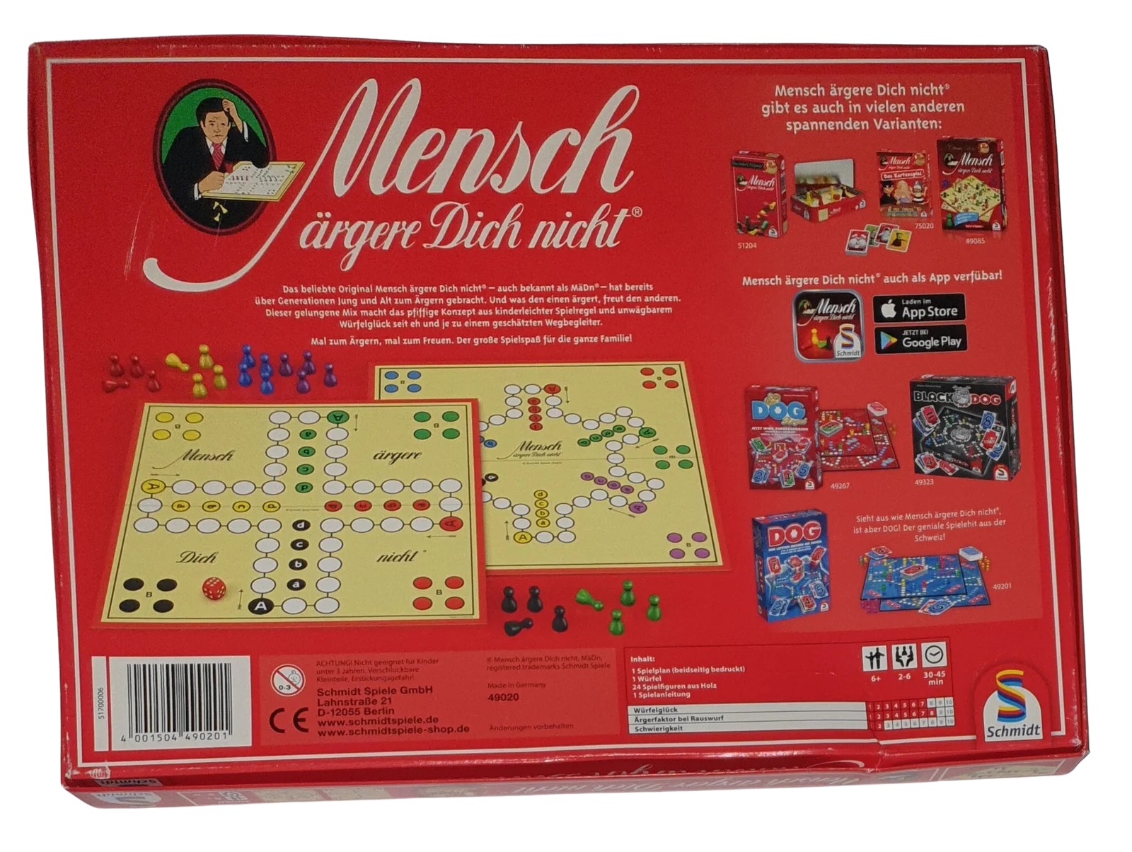 Mensch ärger Dich Nicht Im Haus überspringen Schmidt Das beliebte Original Mensch ärgere dich nicht 6P.