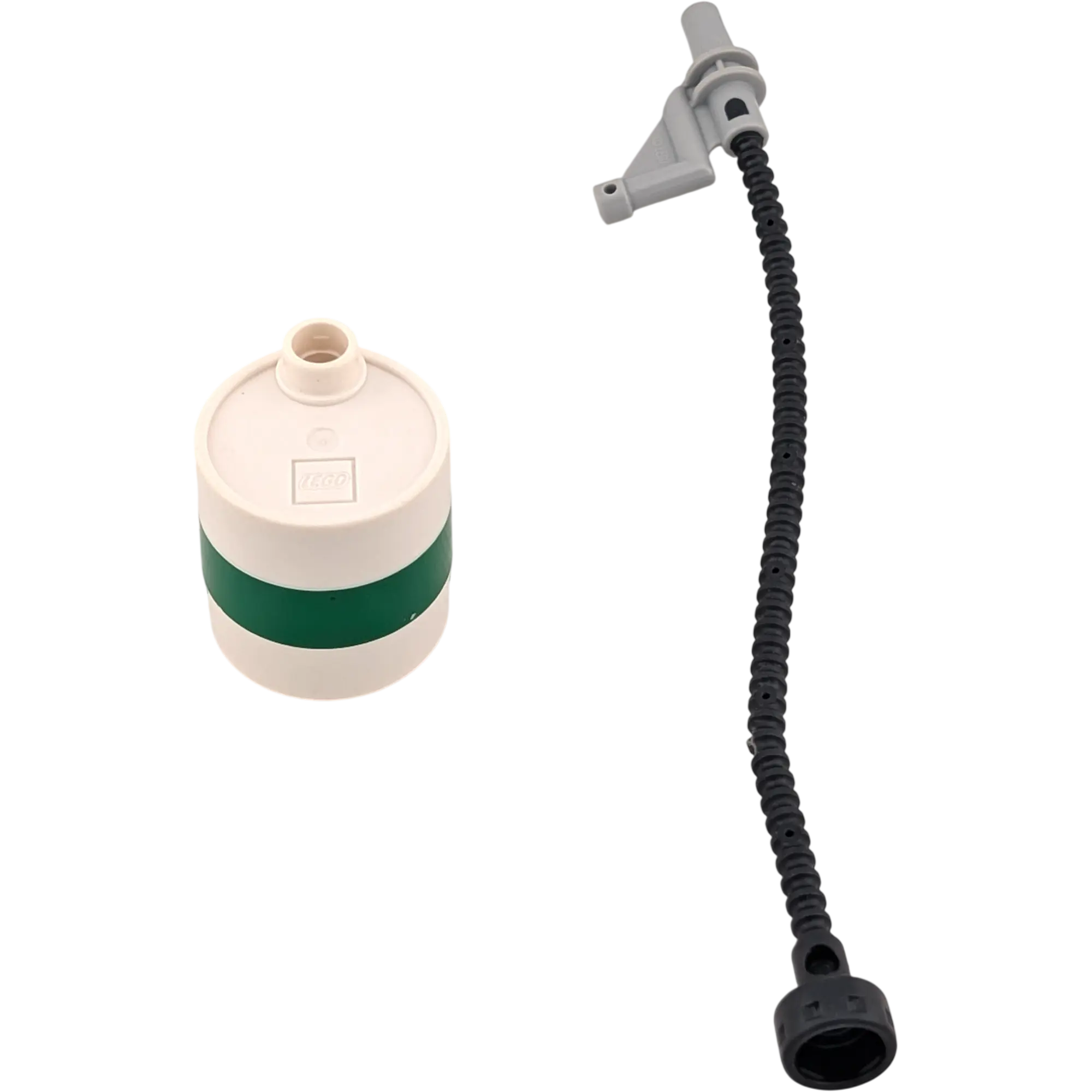 Lego Duplo 60777 Fass 2x2x2 Weiß Grün Öl Tonne Kanister Benzin Container mit Tankschlauch