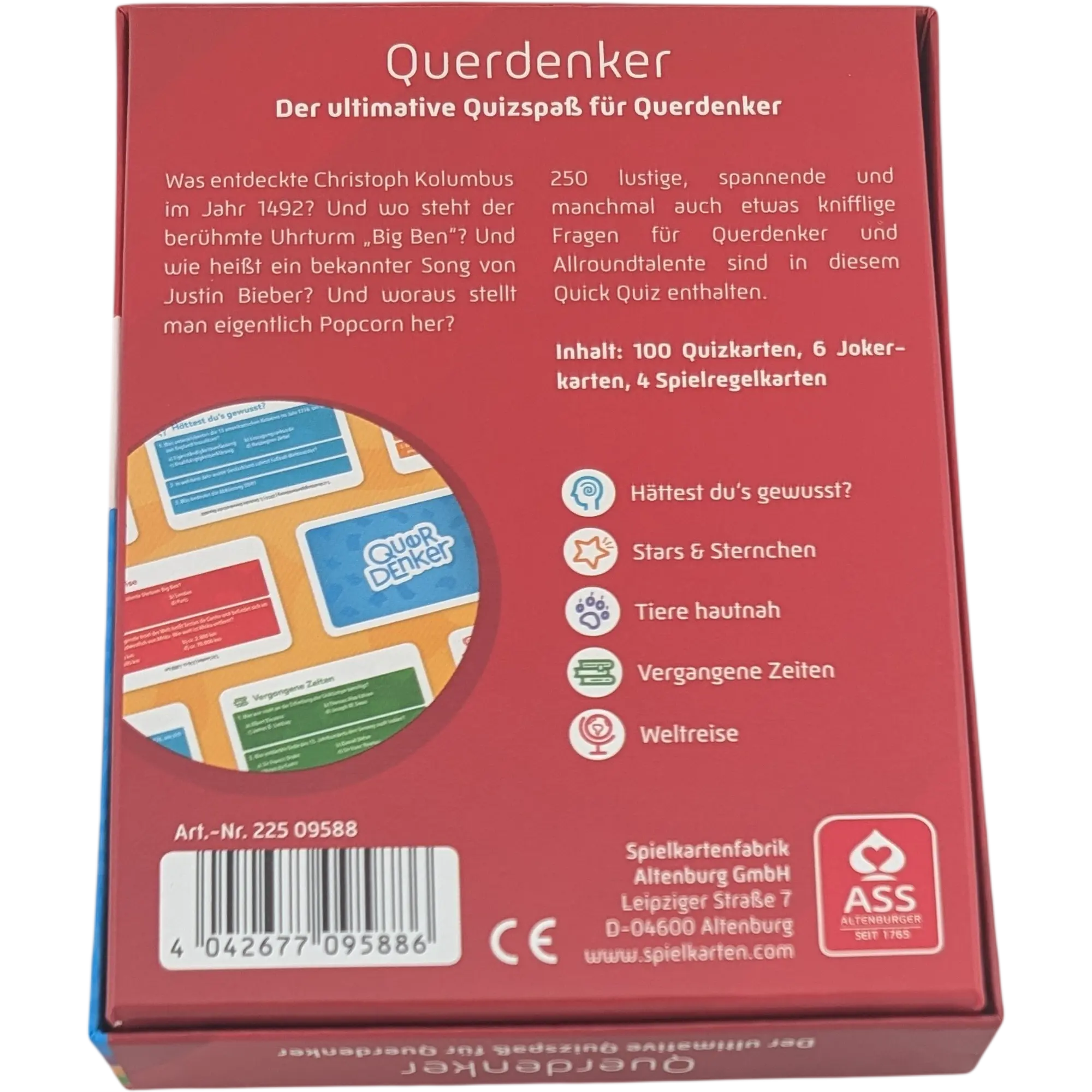 ASS Die besten Kartenspiele Shuffle Querdenker Quick Quiz
