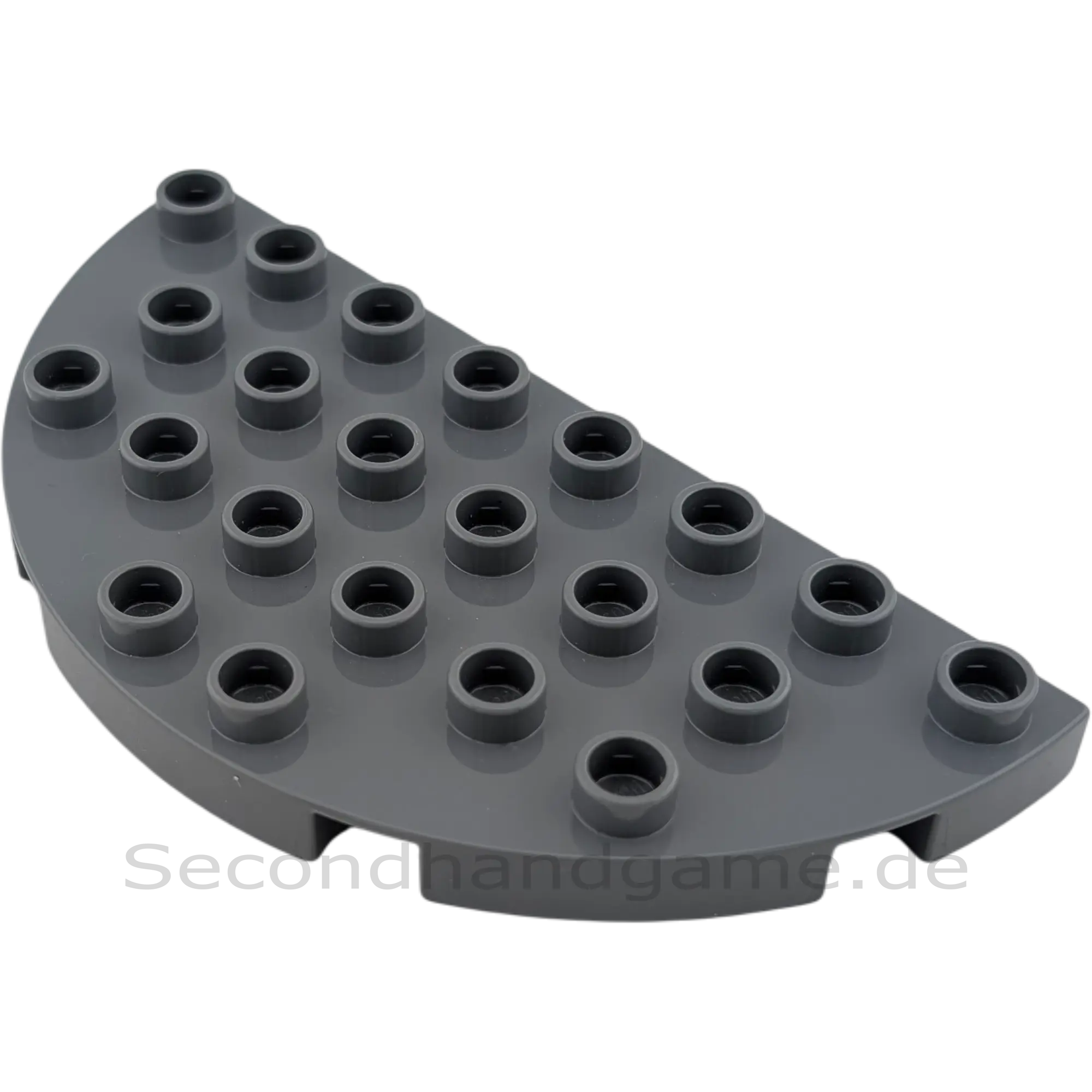 Lego Duplo 29304 Platte 4x8 Halbkreis Dunkelgrau