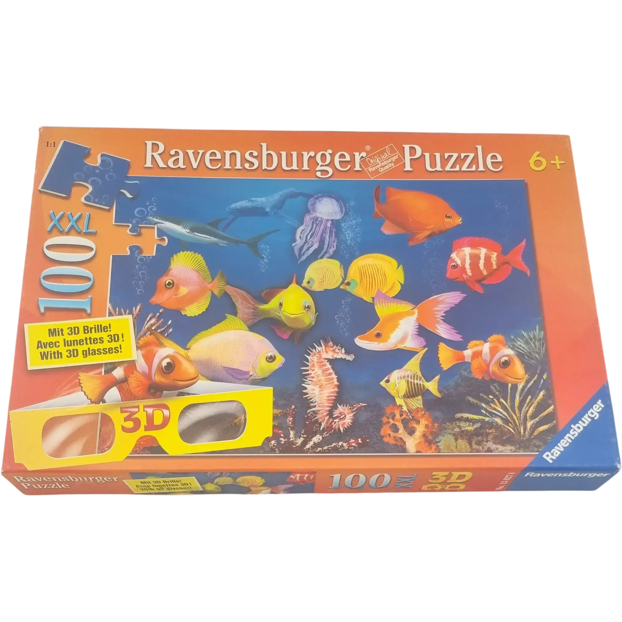 Ravensburger 3D Puzzle Unterwasserwelt 100 XXL Teile 13 627 8, ab 6 ...