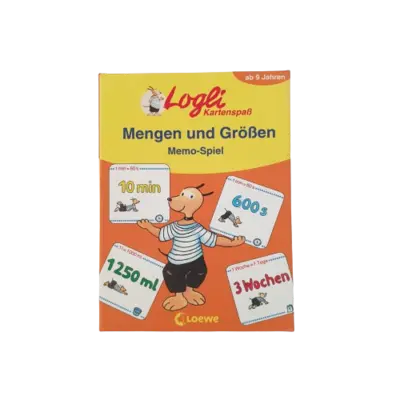 Loewe Logli Kartenspaß Mengen und Größen Memo-Spiel