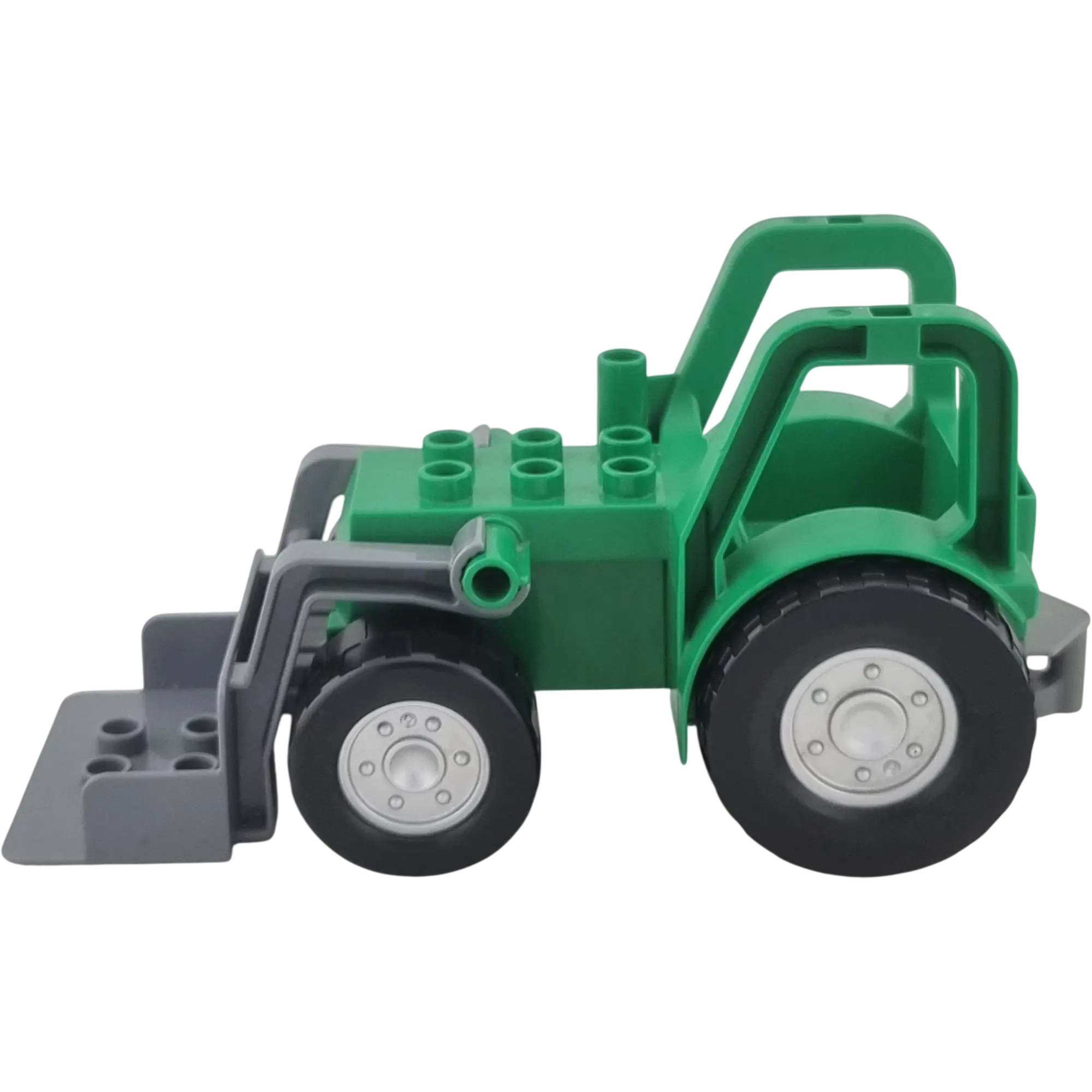 Lego Duplo 1435 Traktor Grün mit dunkelgrauer Schaufel
