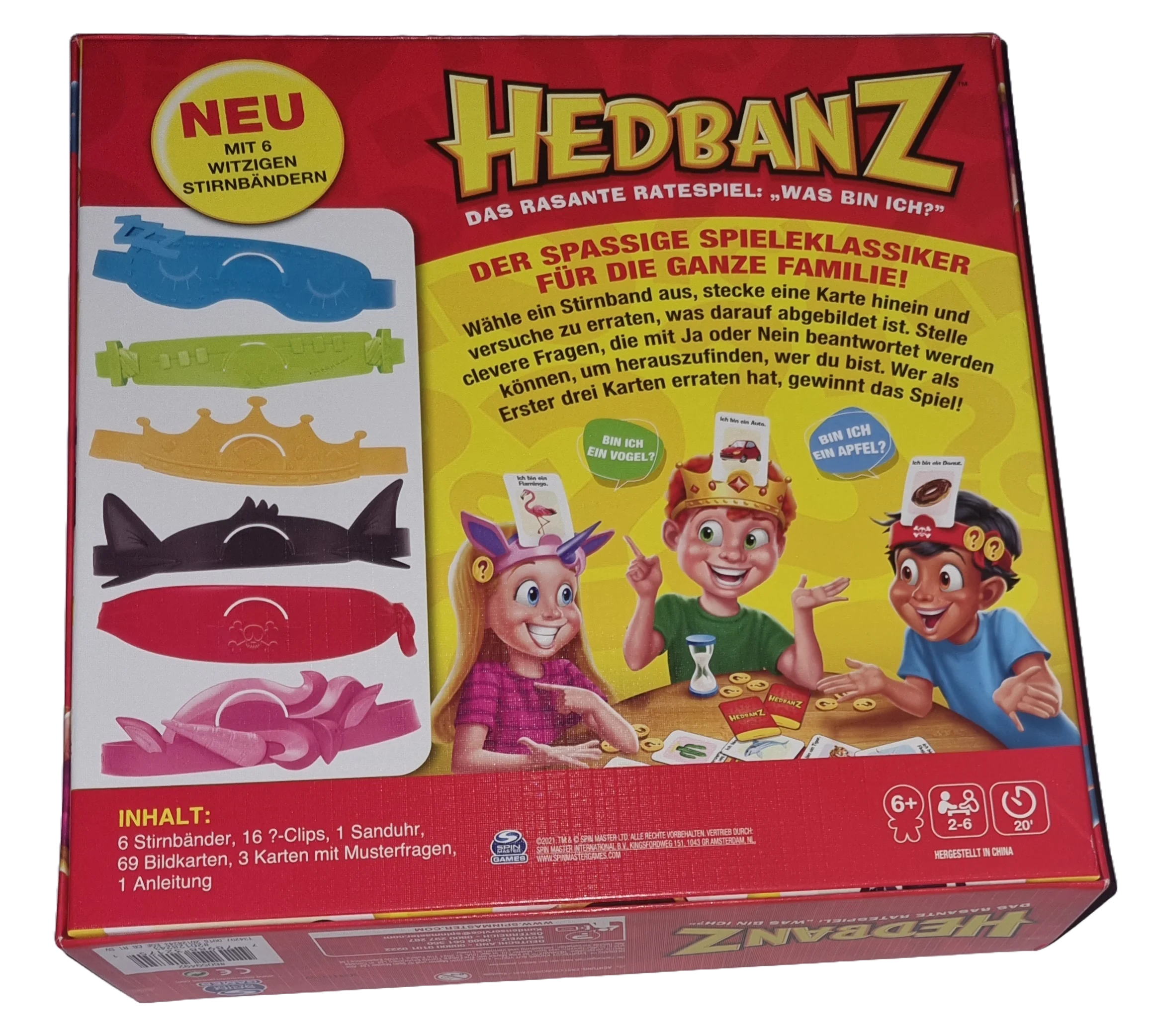 Spin Master Das Original Hedbanz Das rasante Ratespiel: Ja, was bin ich denn?, Ansicht 2