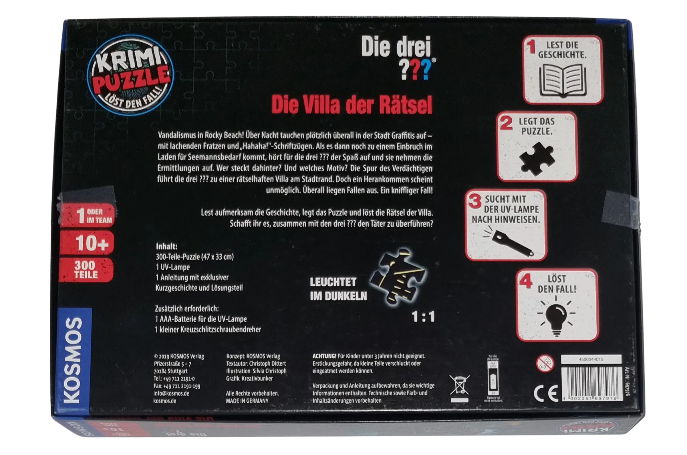 Kosmos Krimi Puzzle die drei ??? Die Villa der Rätsel