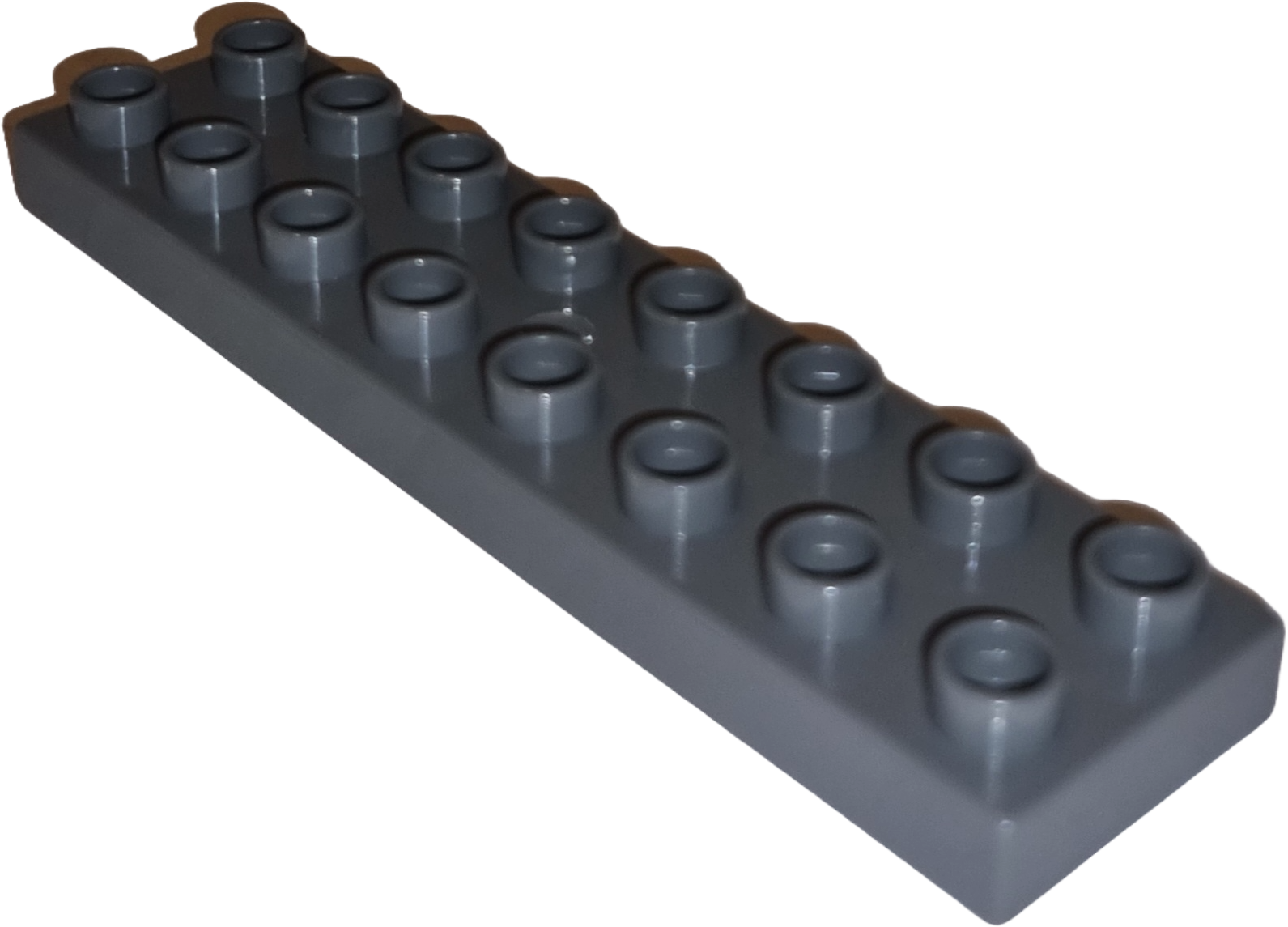 Lego Duplo 44524 Platte 2x8 Dunkelgrau