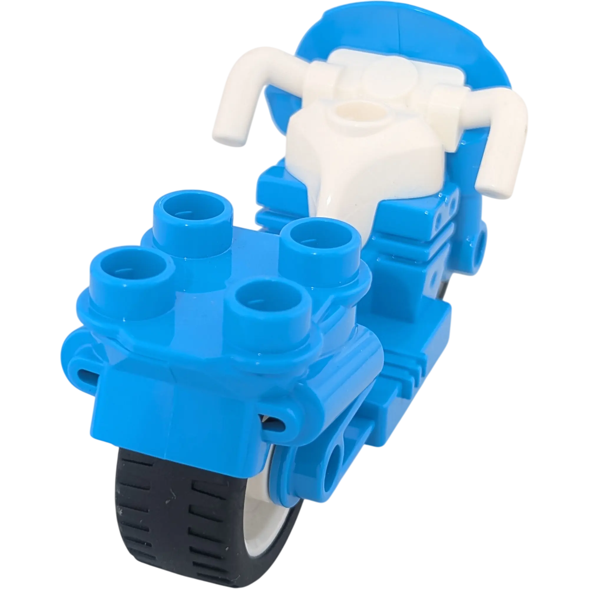 Lego Duplo Motorrad Mofa Hellblau Spiderman mit Spinne