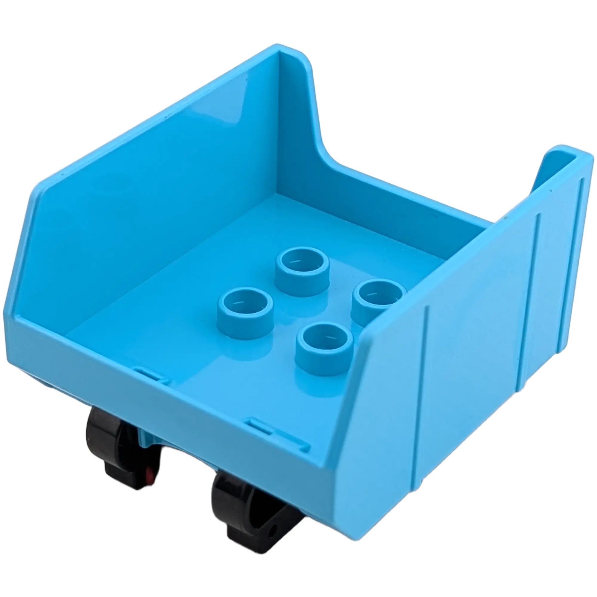 Lego Duplo 14094 + 13355 Anhänger Aufsatz Container Azur Kippbar