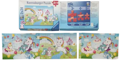 Ravensburger Märchenhaftes Einhorn 2 x 24 Teile Premium Puzzle 078288, Ansicht 2