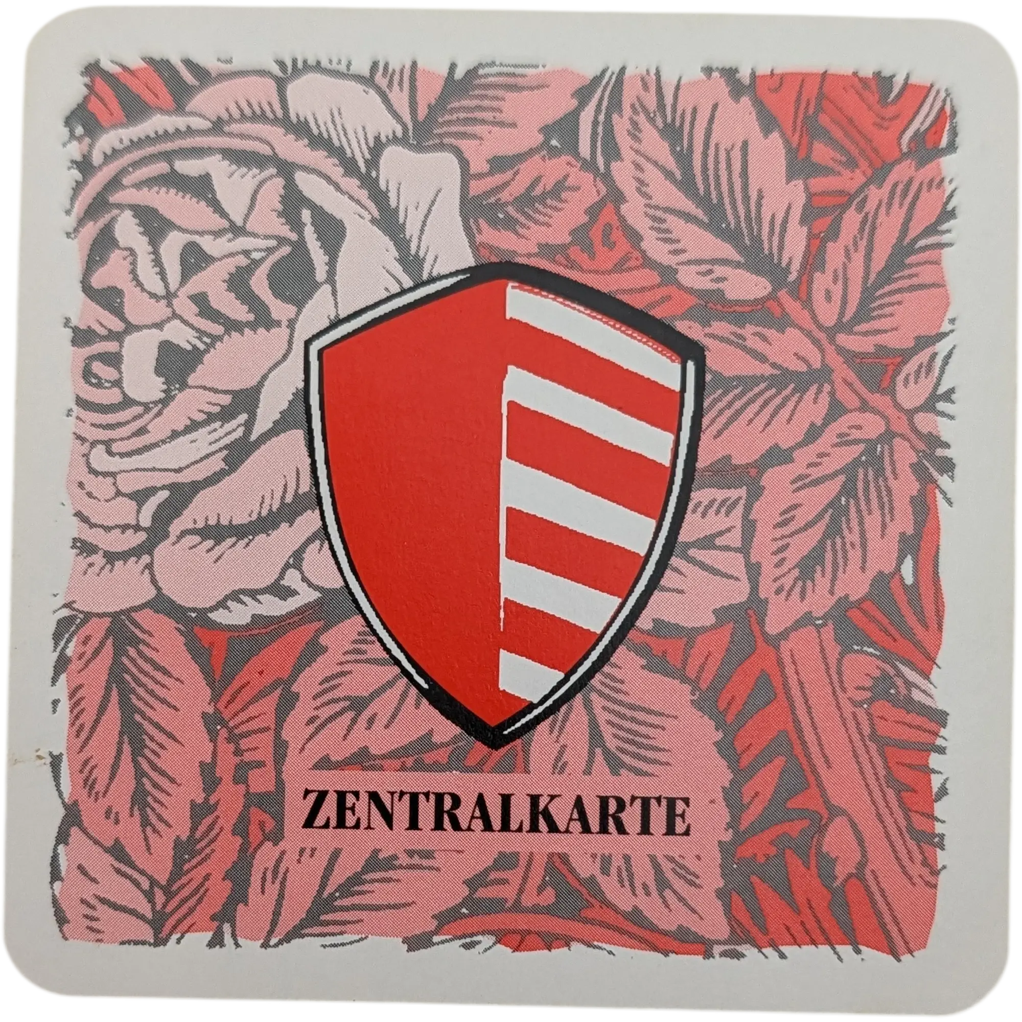 Kosmos Die Siedler von Catan das Kartenspiel Ersatzteil Zentralkarte Wappen Rot-Weiß Lehm, Ansicht 2