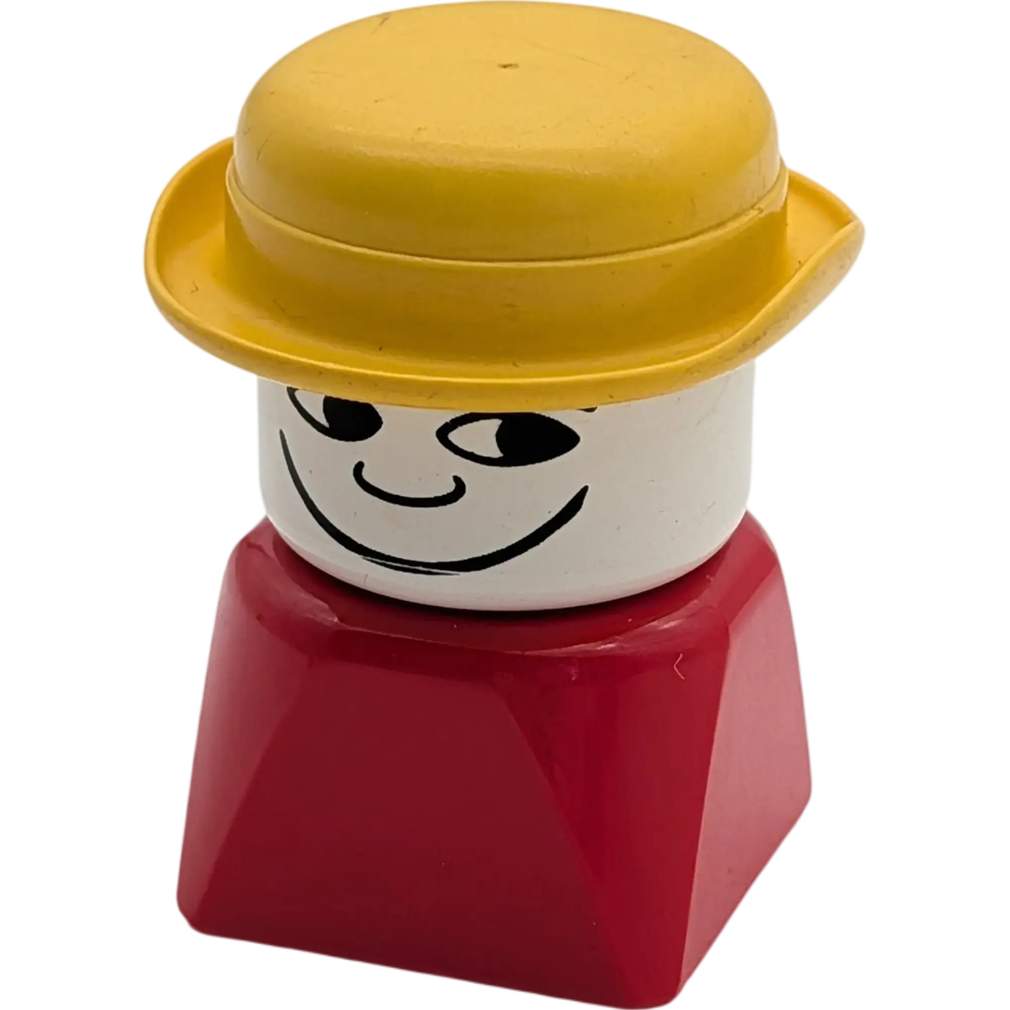 Lego Duplo älterer Figur Mann Rot Cowboy gelber Hut