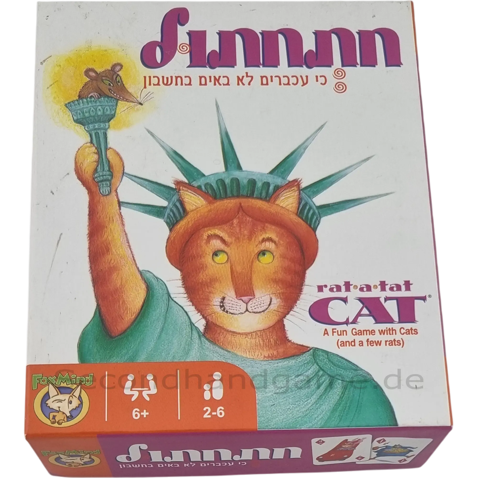 Foxmind rat a tat cat חתחתול Kartenspiel ab 6 Jahren