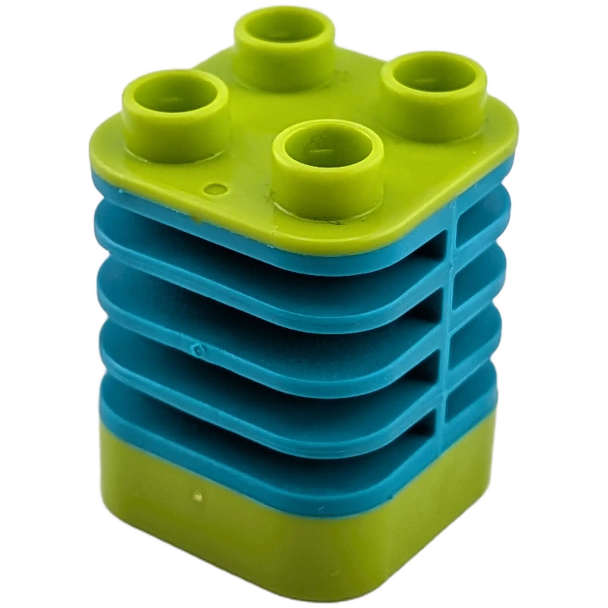 Lego Duplo Flexibler Akkordeon-Baustein Wippe Türkis Hellgrün