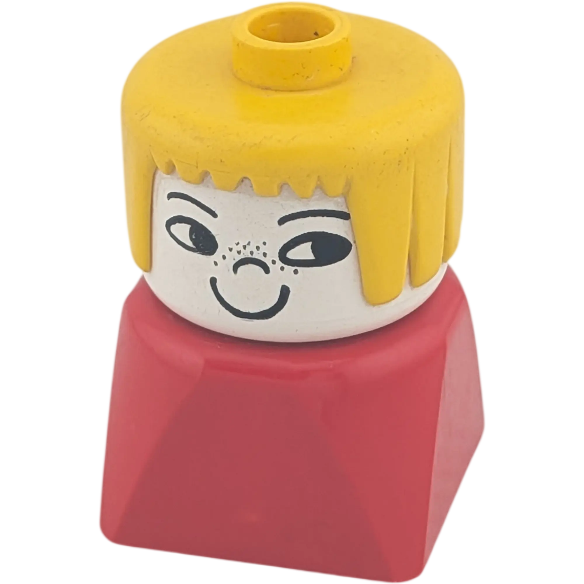 Lego Duplo ältere Figur Frau Mädchen mit rotem Kleid