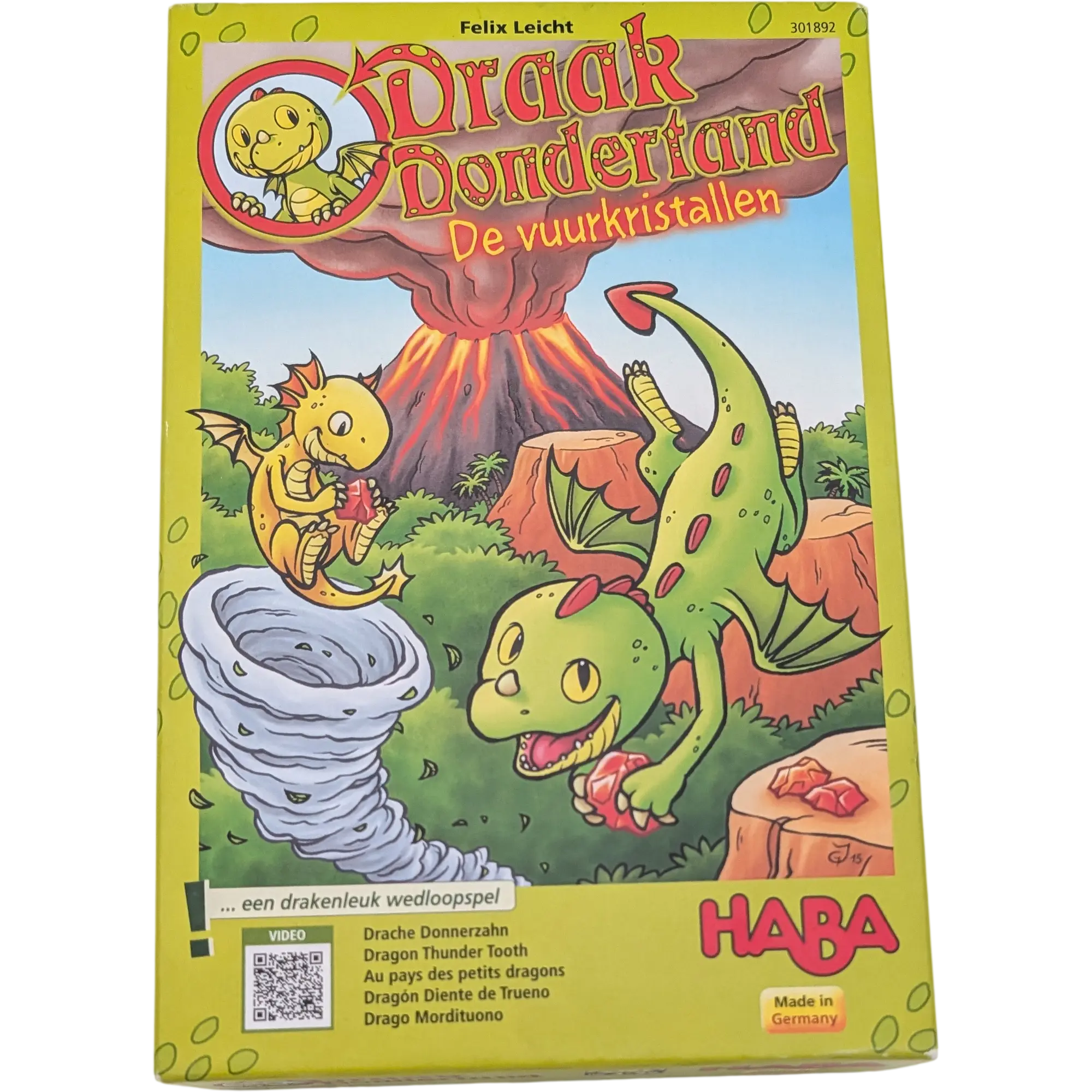 Haba Draak Dondertand De vuurkristallen 301892 Drache Donnerzahn Niederländische Ausgabe