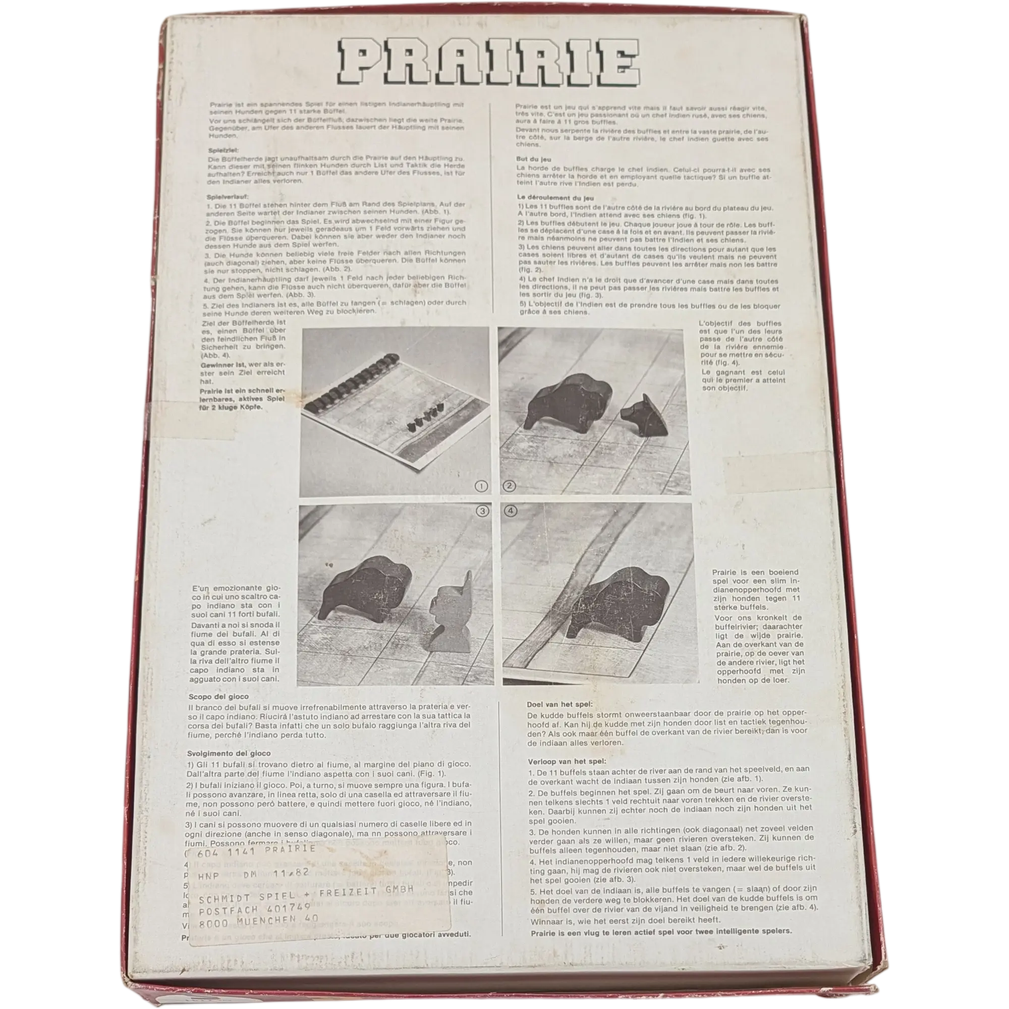 Schmidt Prairie Das berühmte Strategiespiel: Indianer gegen Büffel von Alex Randolph