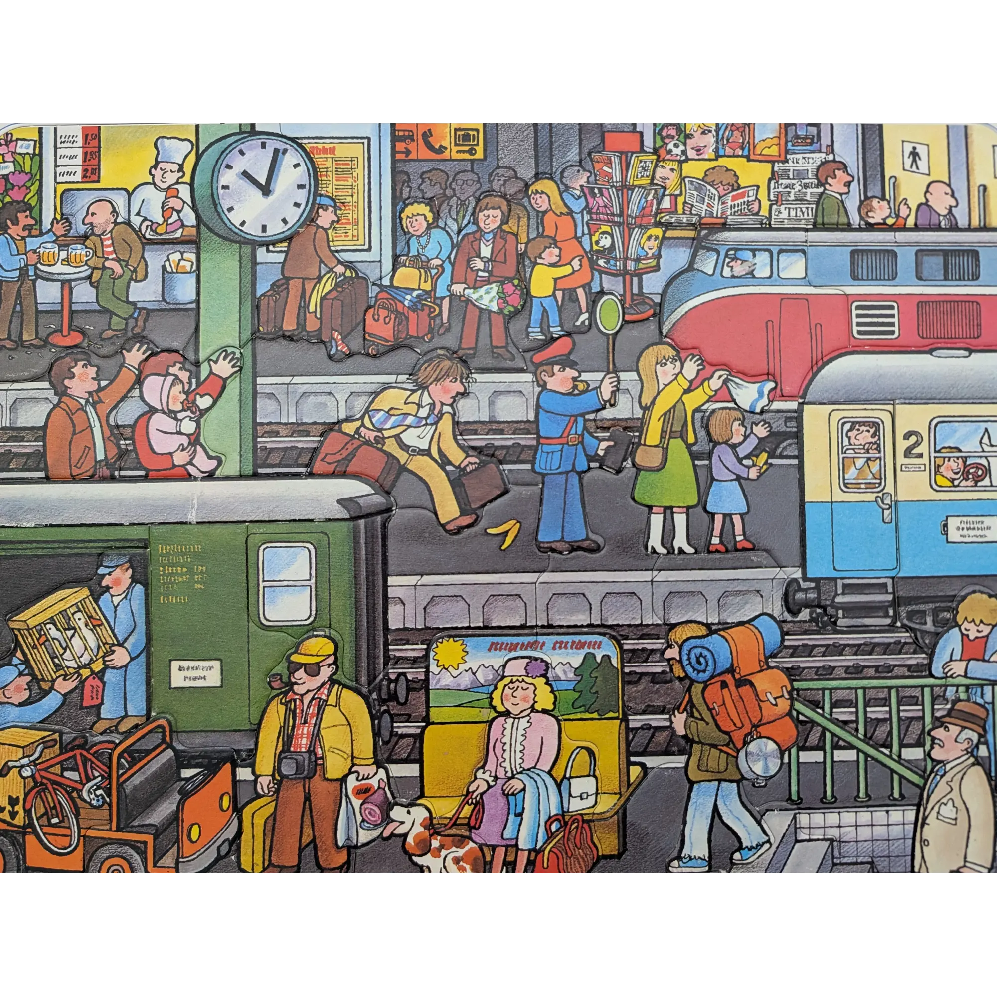 Ravensburger Rahmenpuzzle Didacta Auf dem Bahnhof 43 Teile 066209, Ansicht 2