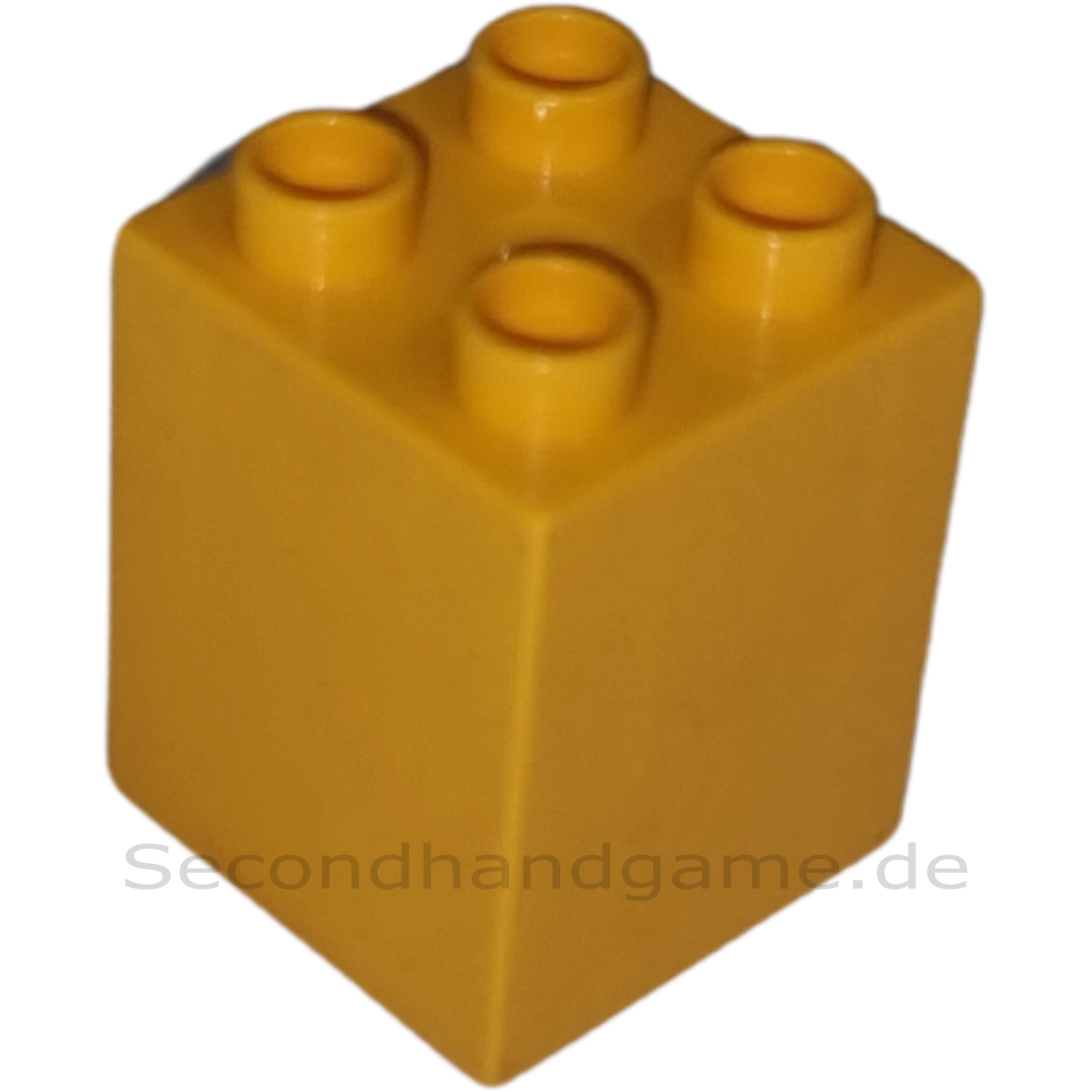 Lego Duplo 2x2x2 Doppelstein Gelborange