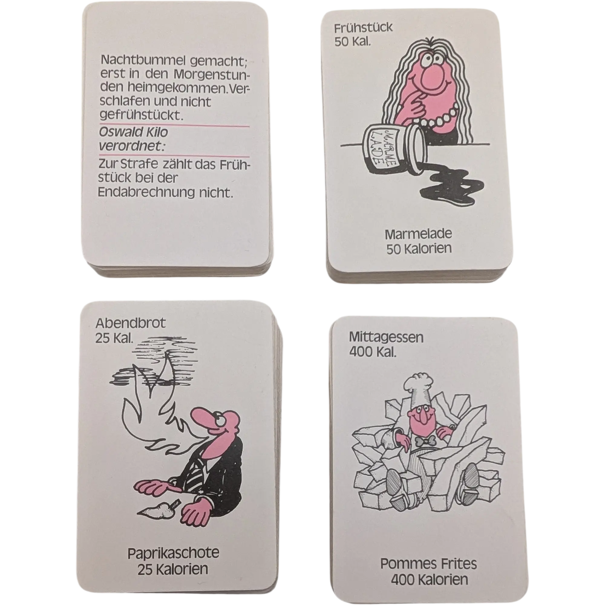 ASS Kartenspiel Oswald Kilo Kalorien Diät Vintage, Ansicht 2