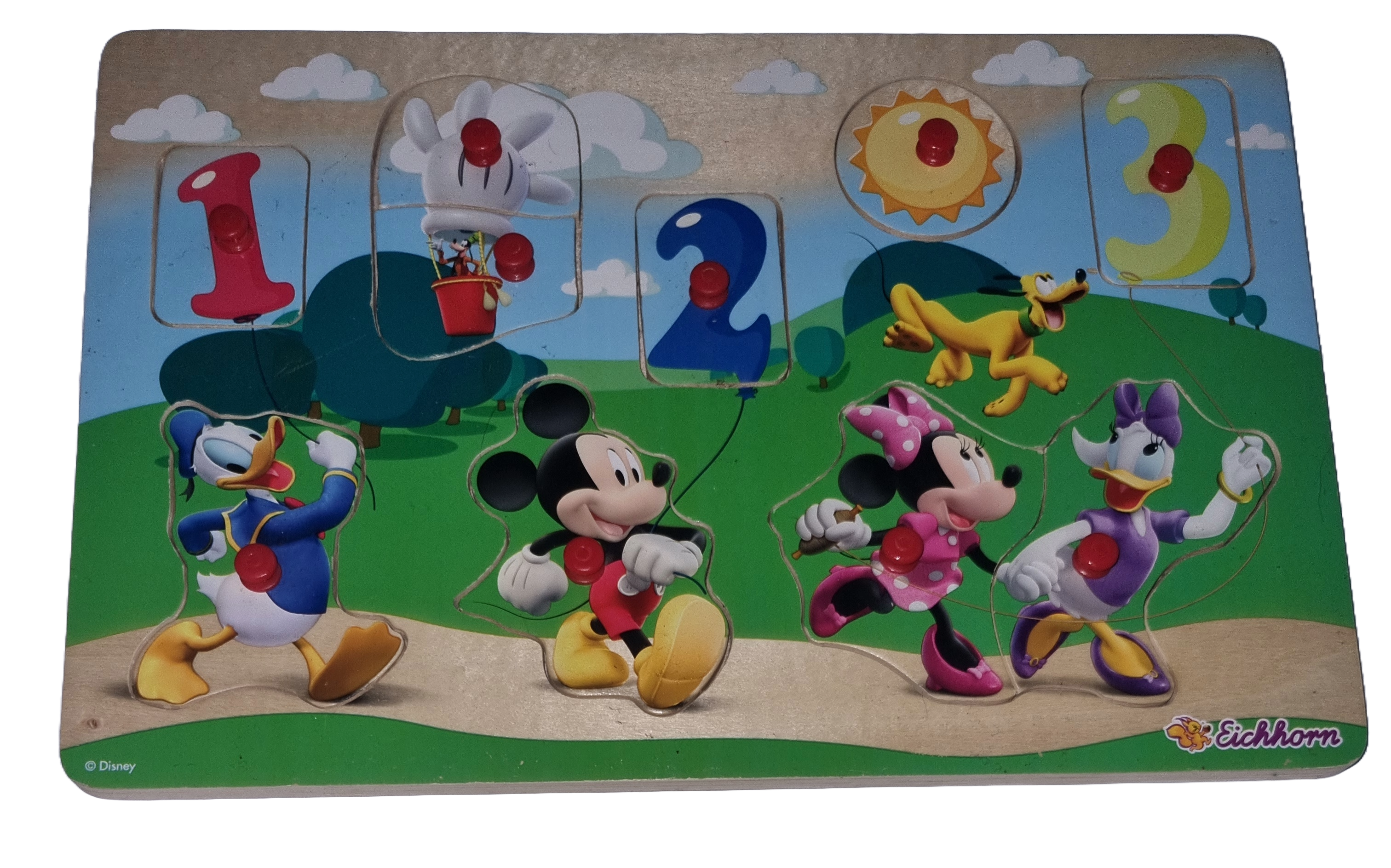 Eichhorn Steckpuzzle Holzpuzzle 10 Teile Disney Mickey Mouse