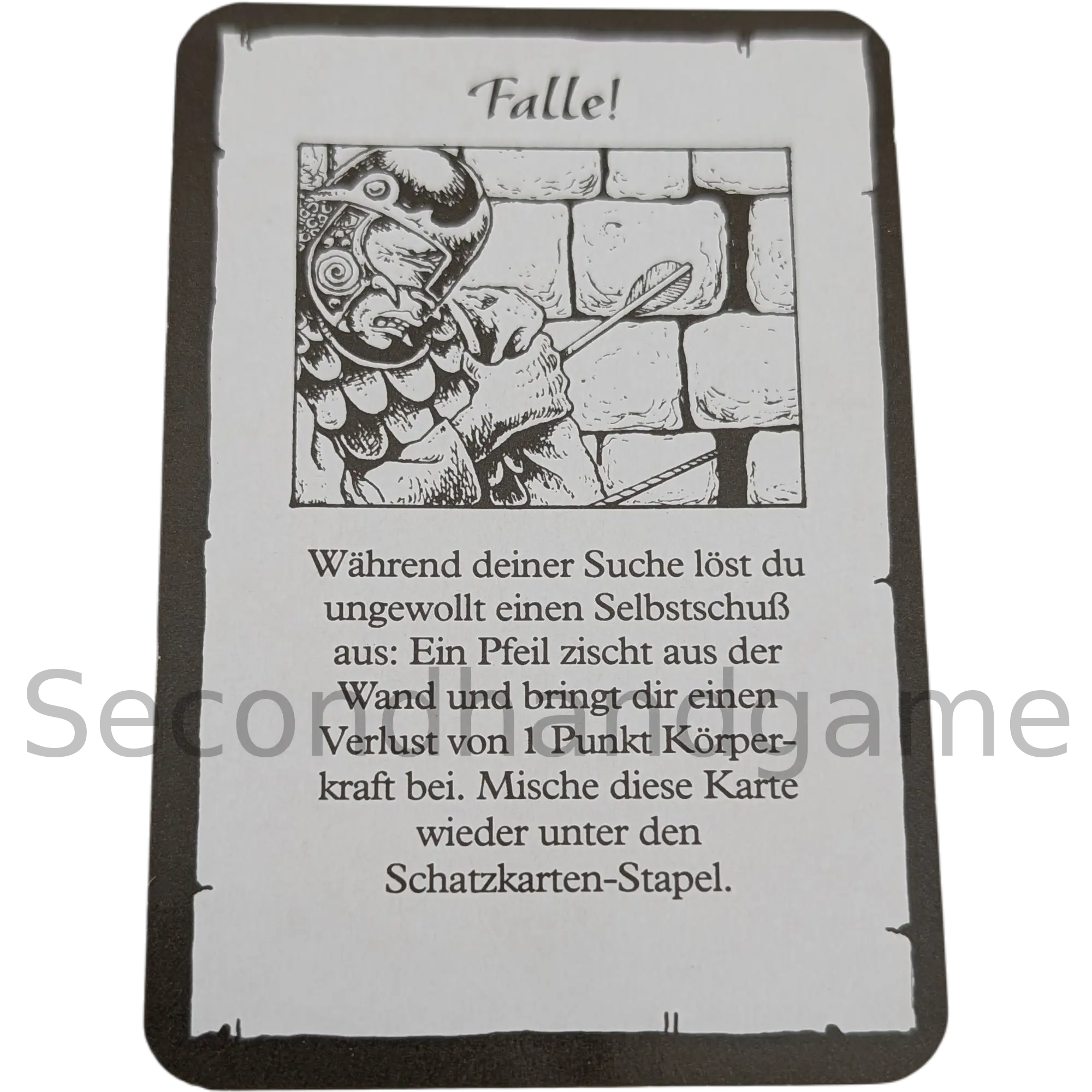 MB Hero Quest Master Ersatzteil Schatzkarte Falle