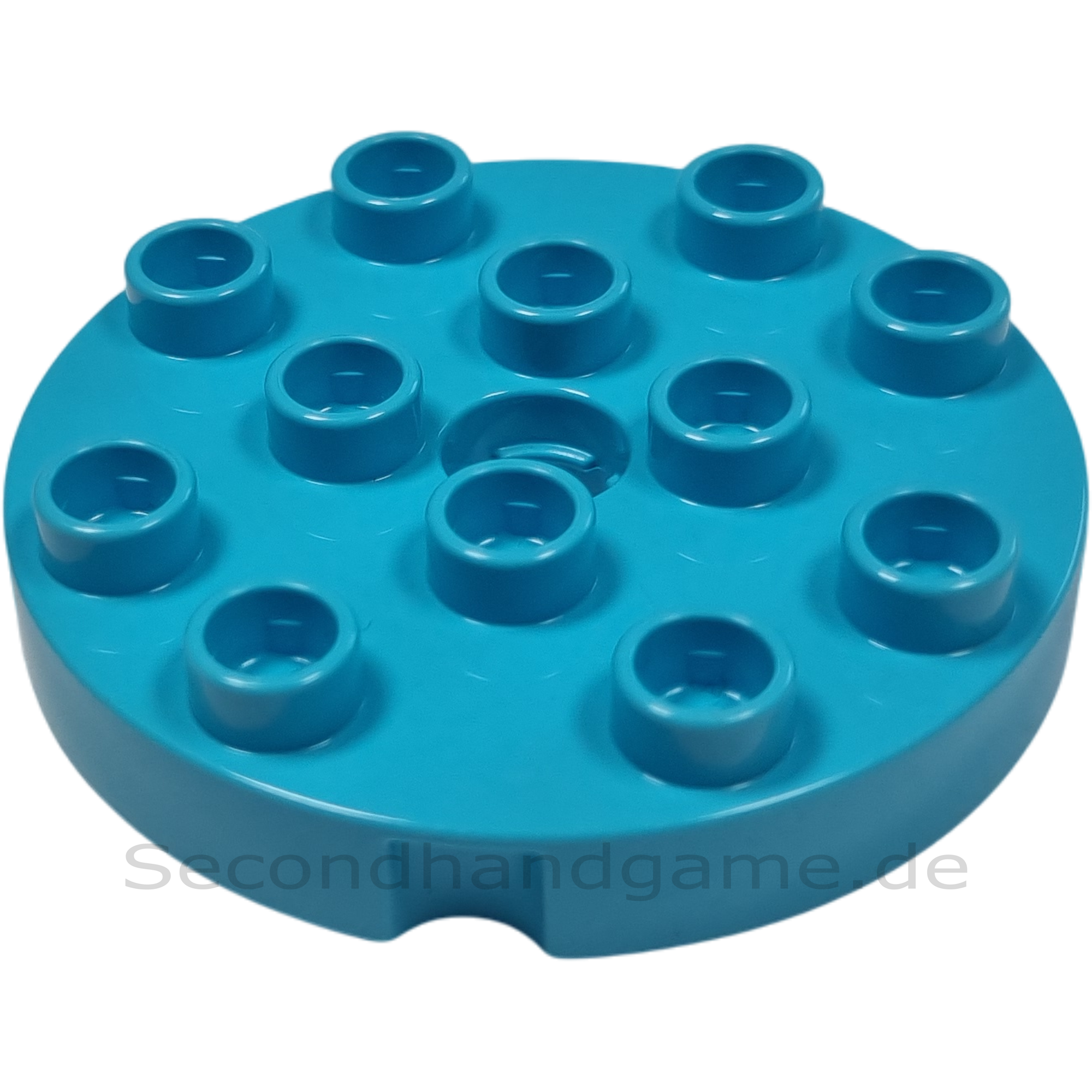 Lego Duplo 98222 Platte Rund mit Loch Kreis 4x4 Azur