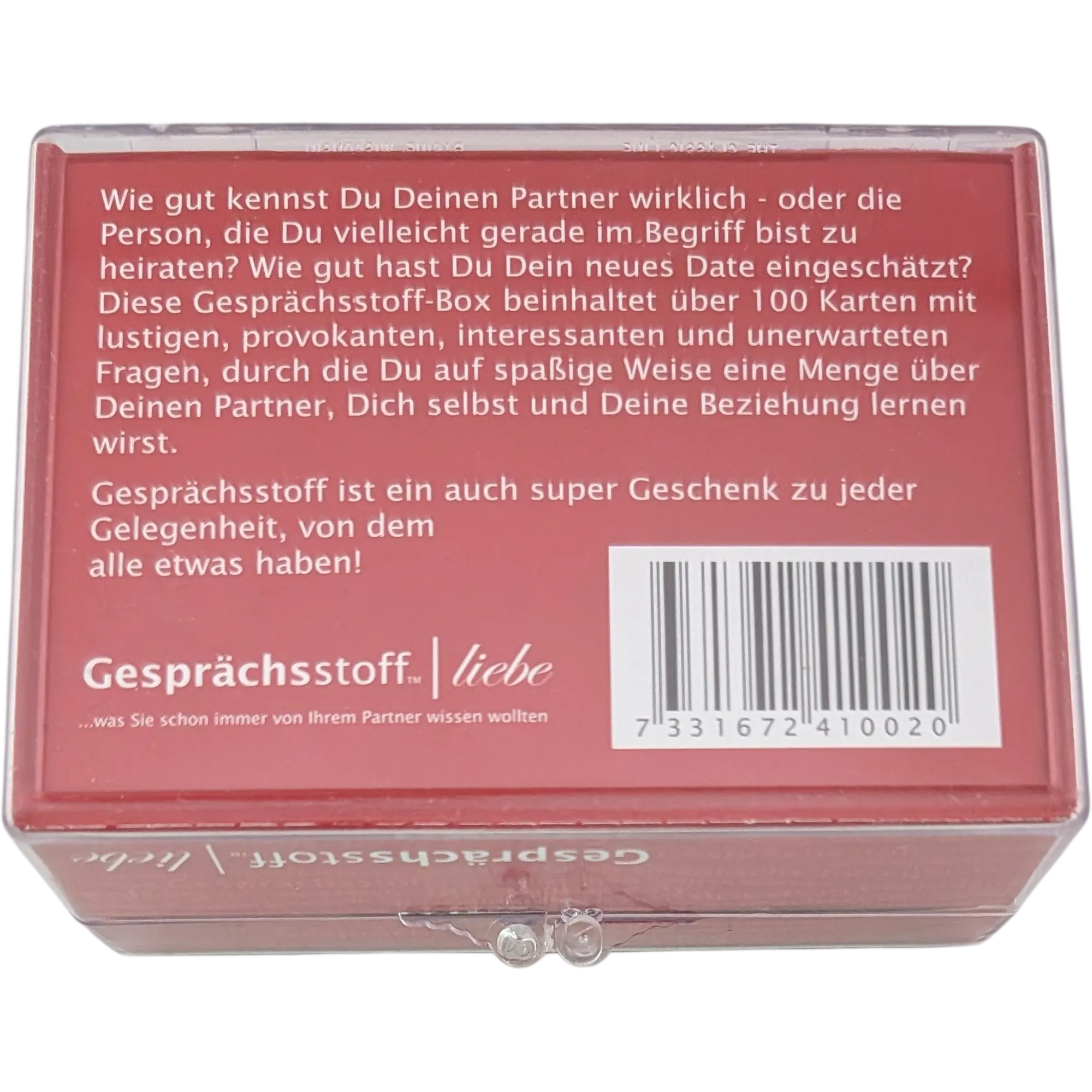 Gesprächsstoff Liebe, Ansicht 3