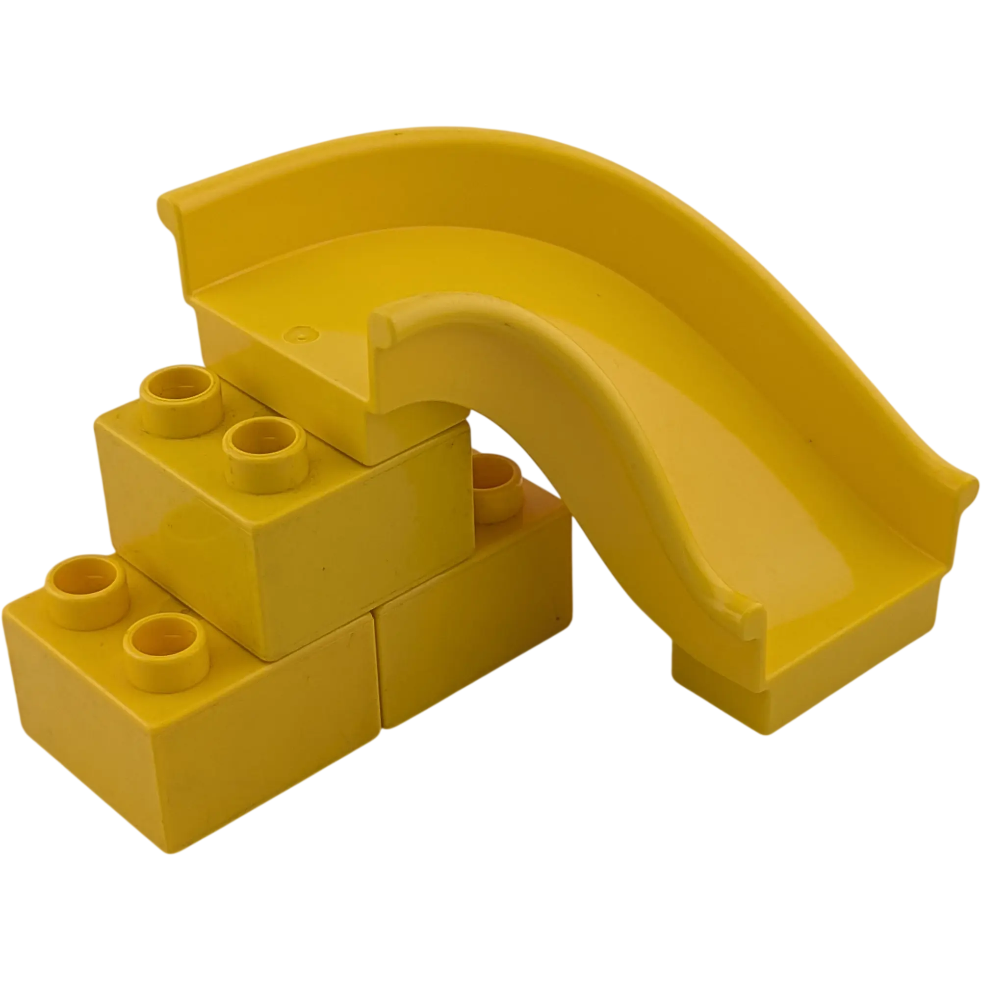 Lego Duplo Kurvenrutsche Gelb mit Treppe