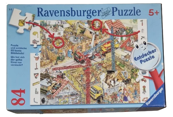 Ravensburger Entdecker Puzzle 84 Teile 096725 Baustelle