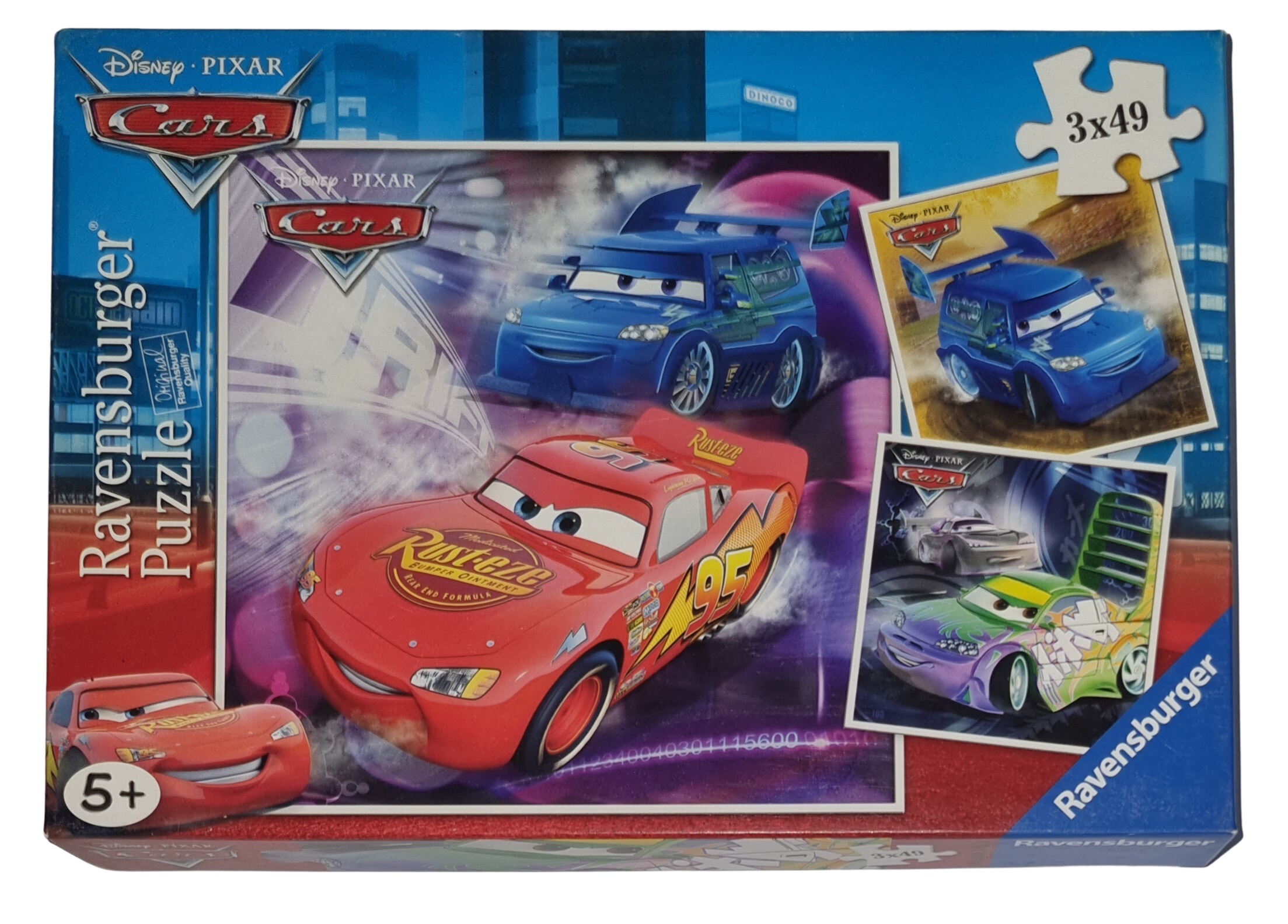 Ravensburger 3 x 49 Teile Puzzle Disney Cars 093052 Auf der Rennstrecke