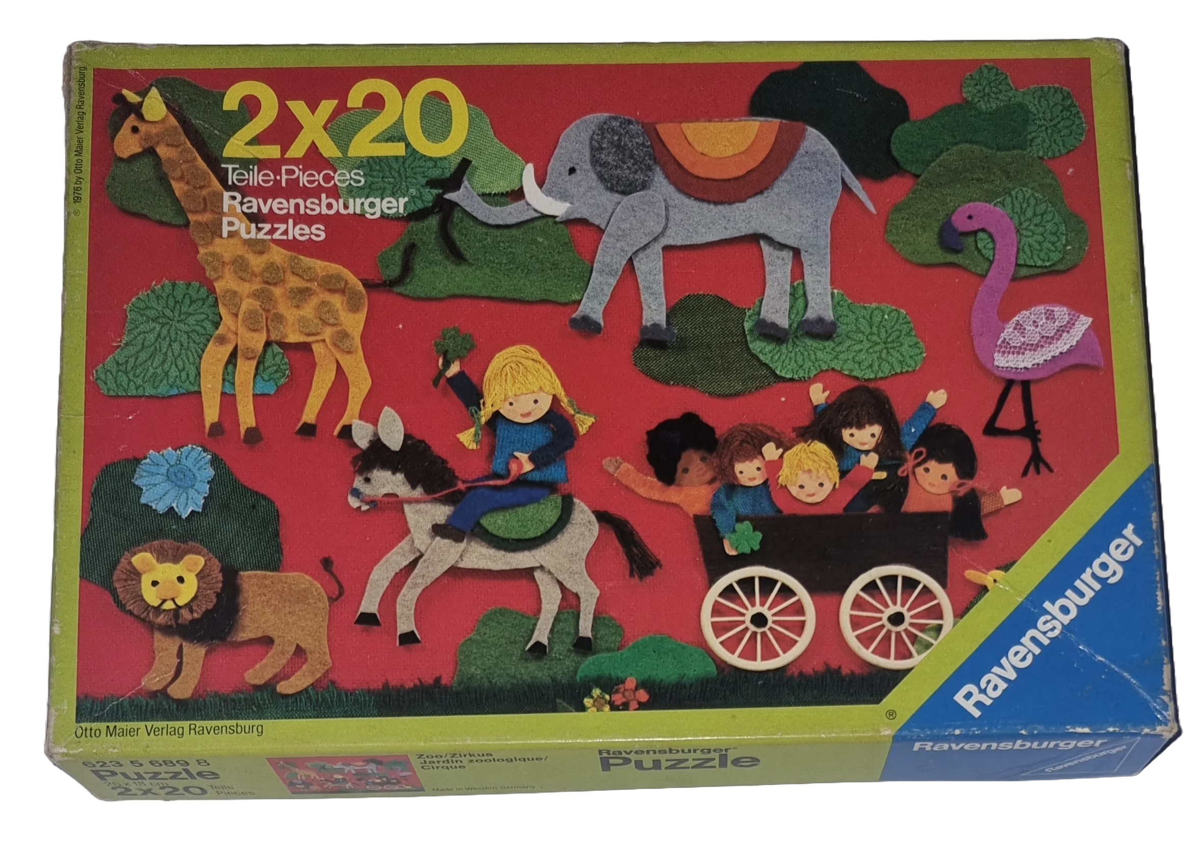 Ravensburger Puzzle 2 x 20 Teile Zoo/Zirkus 62356898