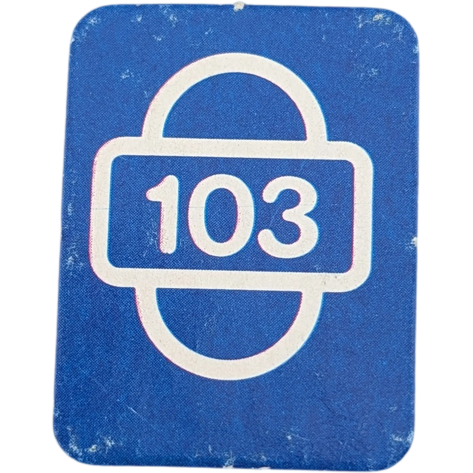 Ravensburger Scotland Yard Ersatzteile Blau Startkarte Zahl Einhundertdrei 103