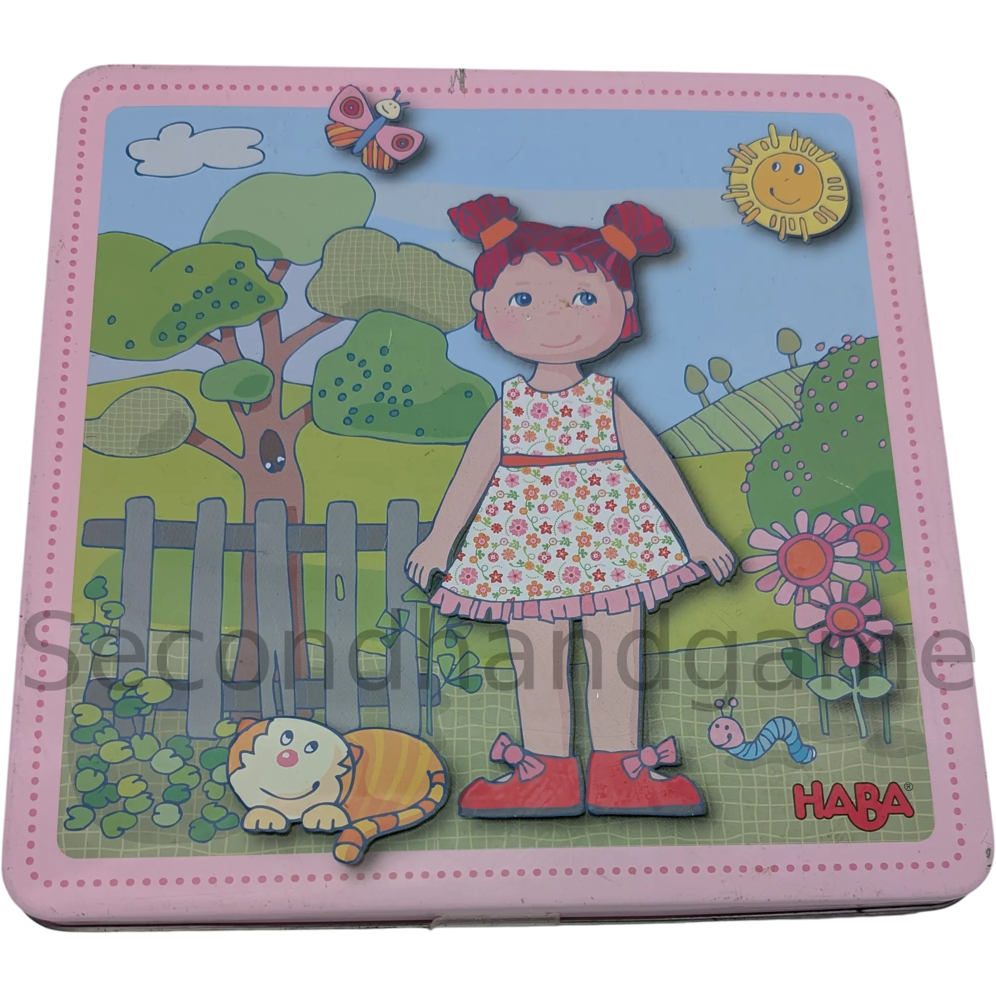 HABA Blechdose Magnetspiel mit Mädchen