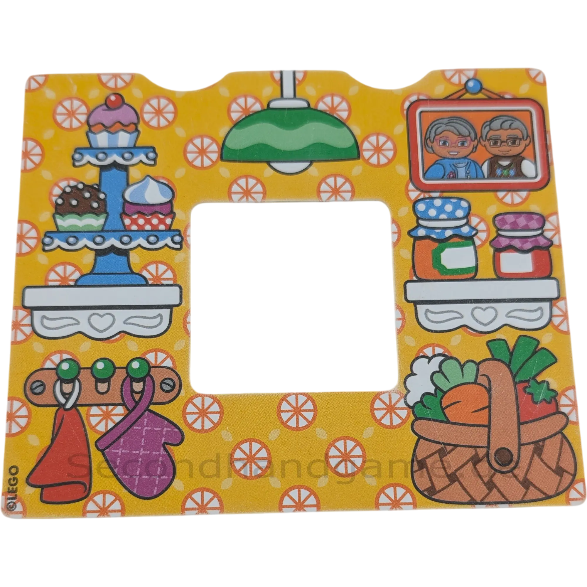 Lego Duplo Kulissen-Tapete / Einlage – Küche mit Oma & Opa (Teile-Nr. 13586pb04 / Set 10505)