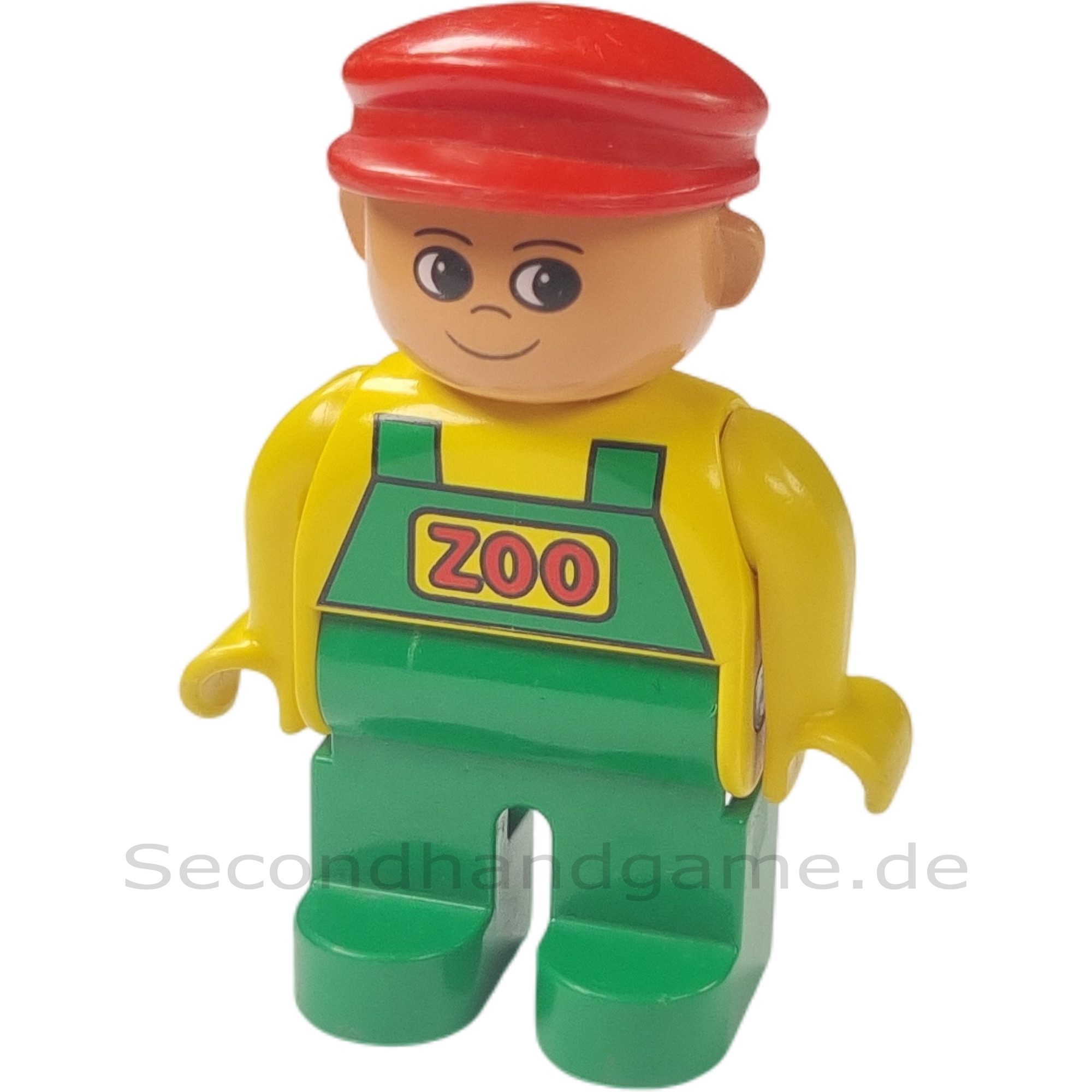 Lego Duplo Figur Mann 47394 Zoo Mitarbeiter Tierpfleger Latzhose Grün