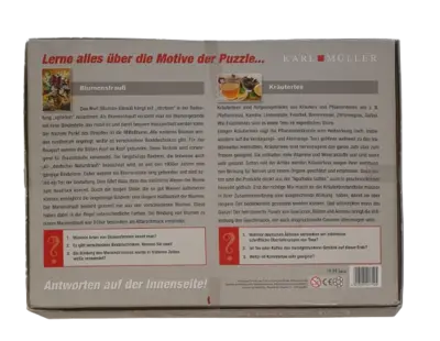 Puzzle 2x1000 Teile Karl Müller Fachhandelqualität Blumenstrauß + Kräutertee mit Zitrone