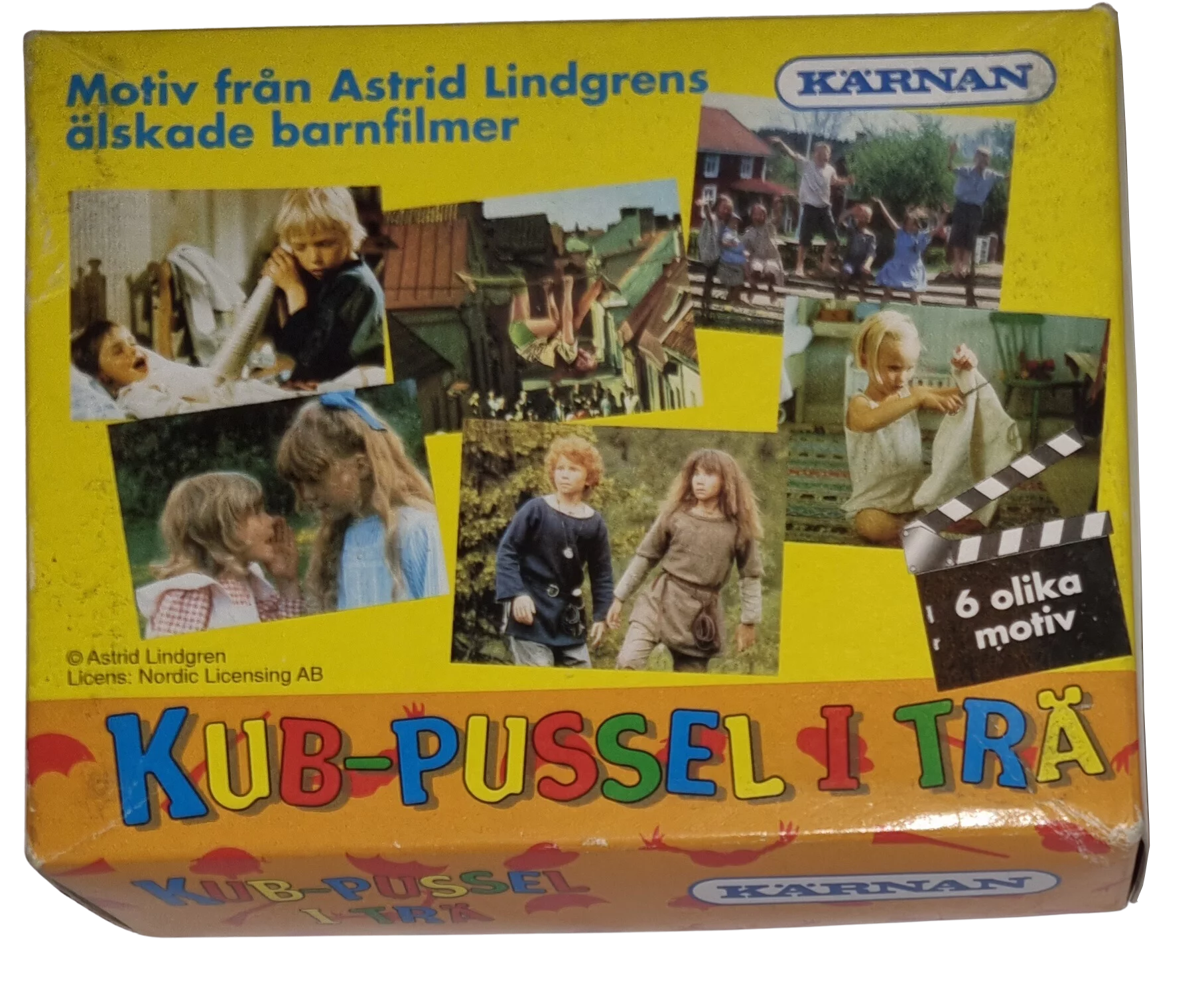 Kärnan Würfelpuzzle 12 teilig Astrid Lindgren
