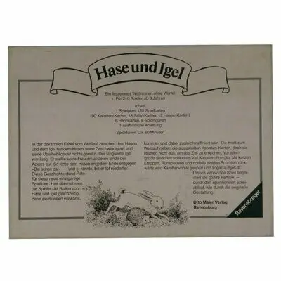Ravensburger Hase und Igel von 1978