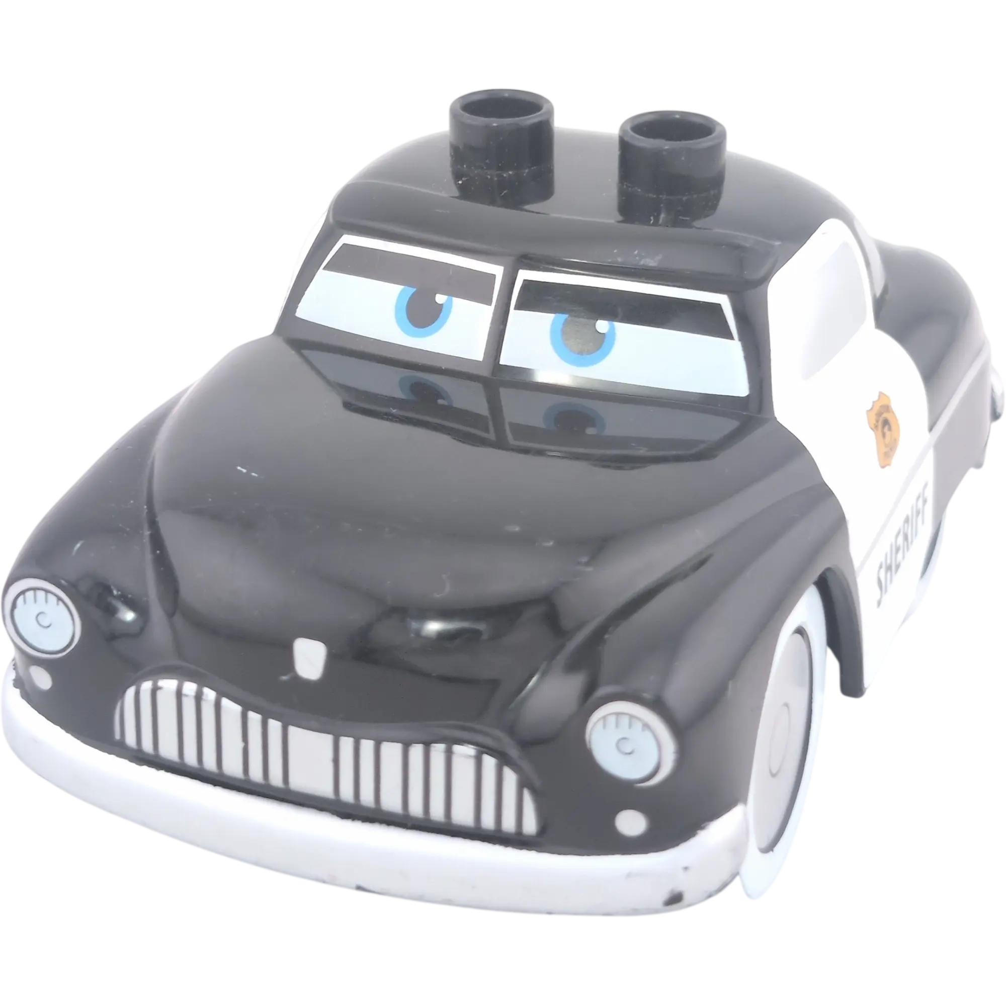 Lego Duplo Auto Disney Cars Sheriff Schwarz Silberne Räder