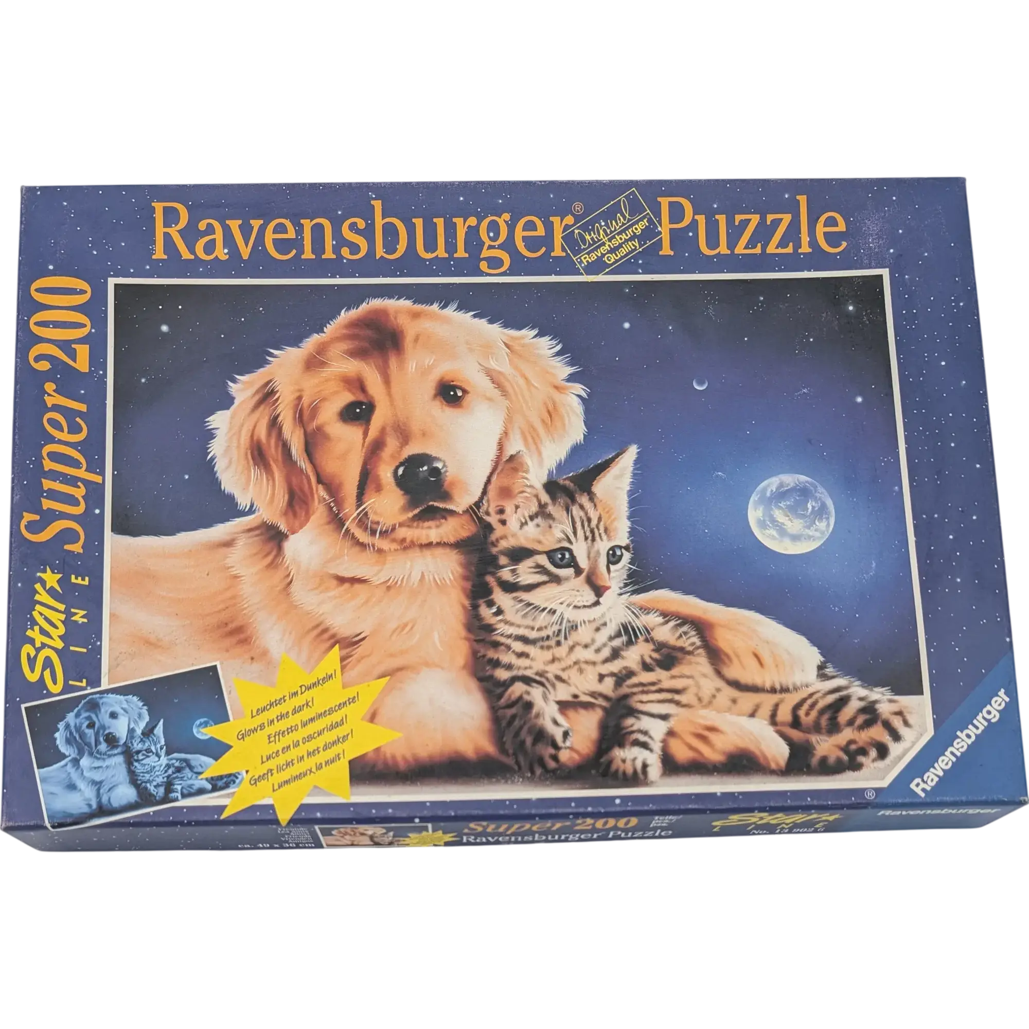 Ravensburger Star Line 200 Teile Puzzle 139026 Freunde Hund und Katze