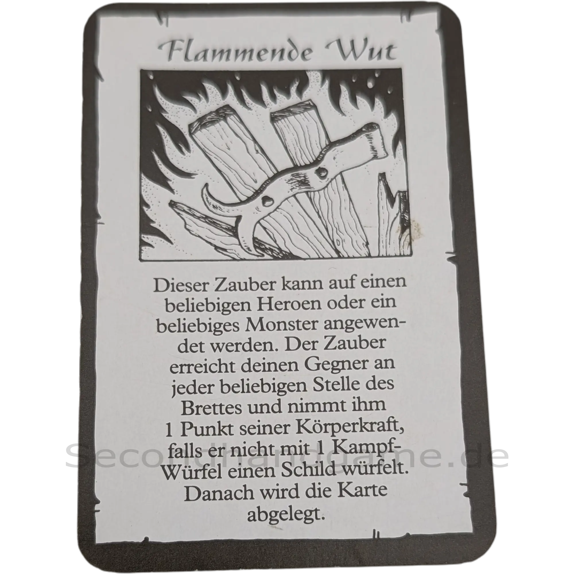 MB Hero Quest Master Ersatzteil Feuerzauber Flammende Wut