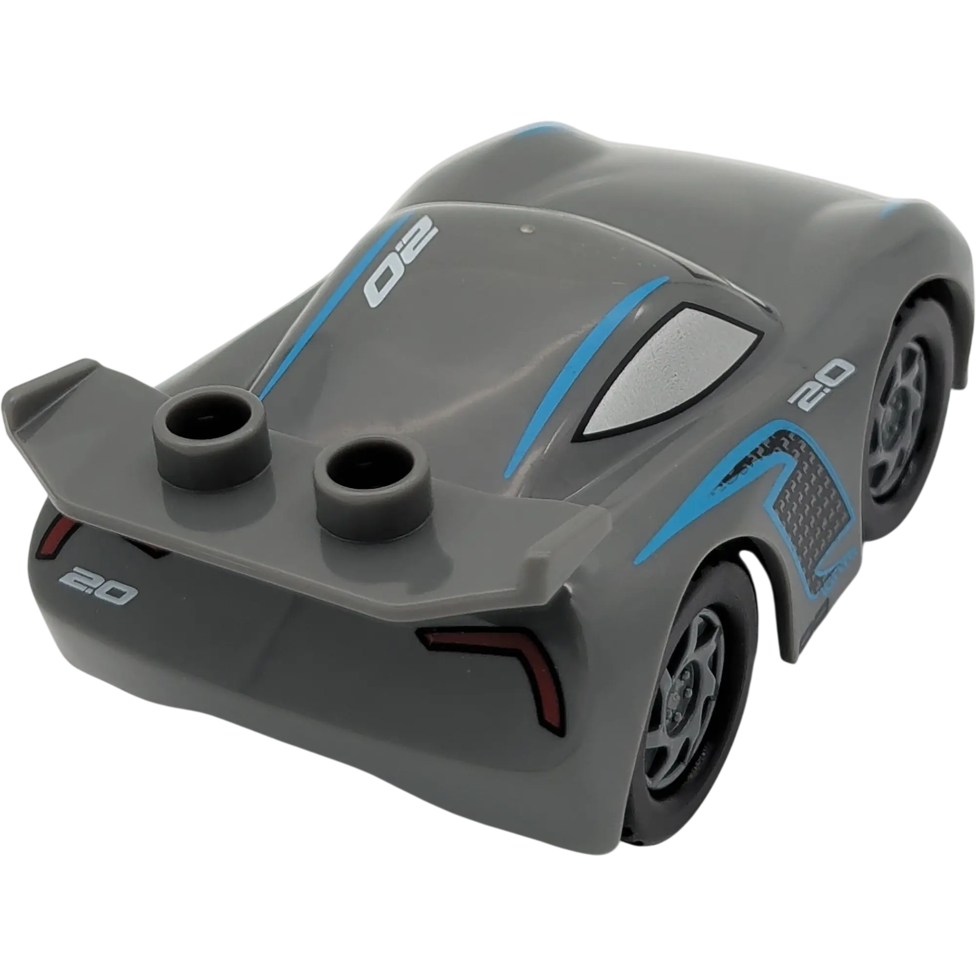 Lego Duplo Disney Cars Jackson Storm graues Auto silberne Felgen