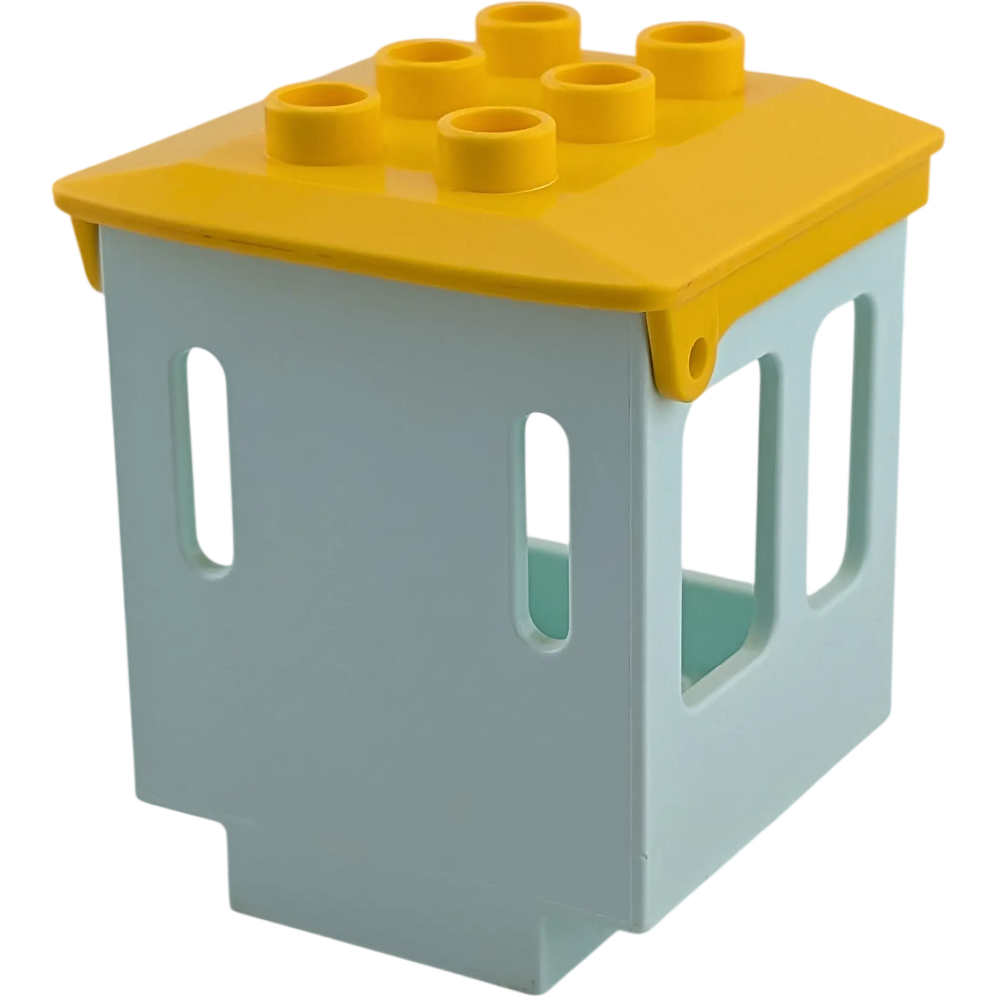 Lego Duplo 4544 Aufsatz Türkis mit Klappdach Gelb Kabine Führerhaus