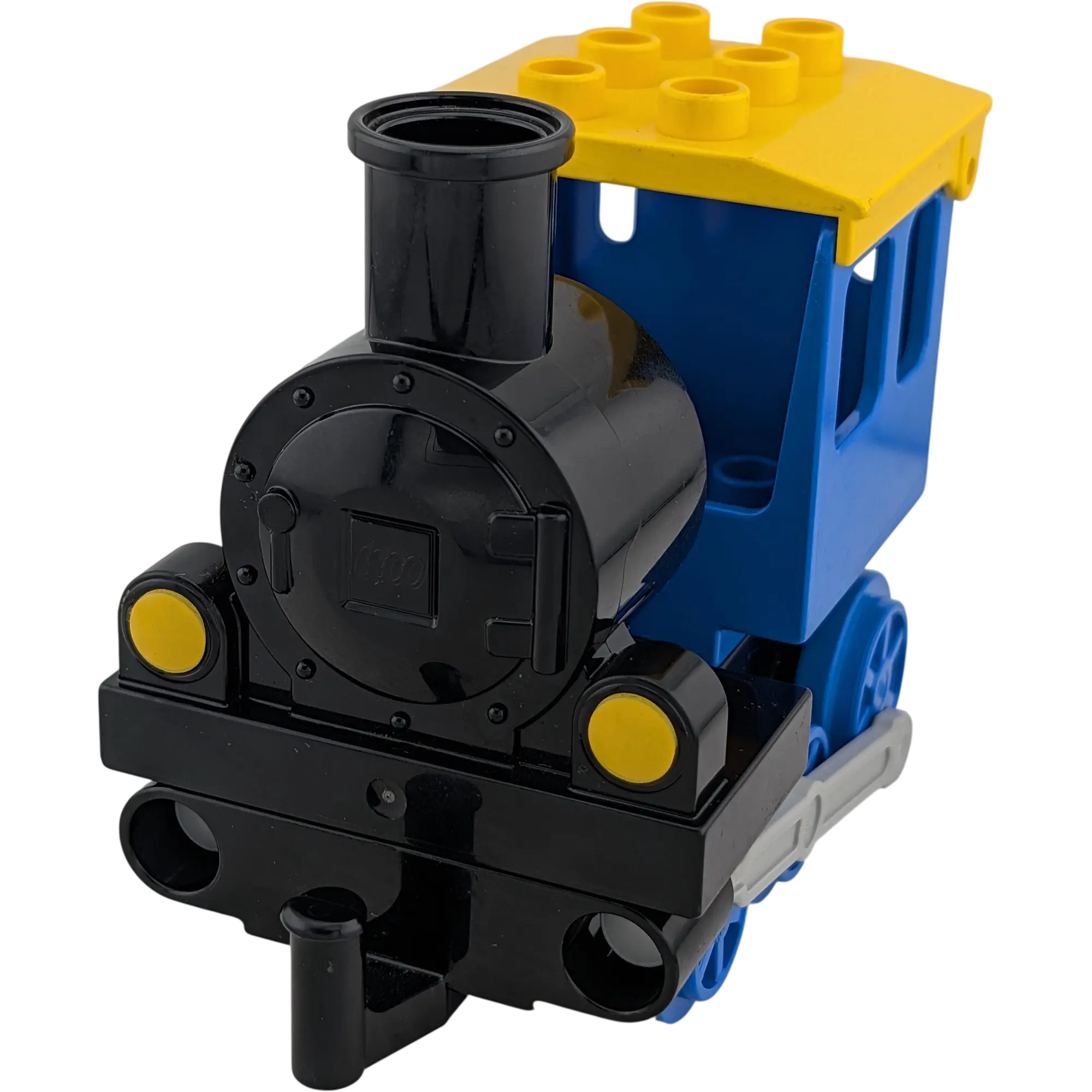 Lego Duplo Eisenbahn Zug Schiebelok Schwarz Blau Gelb