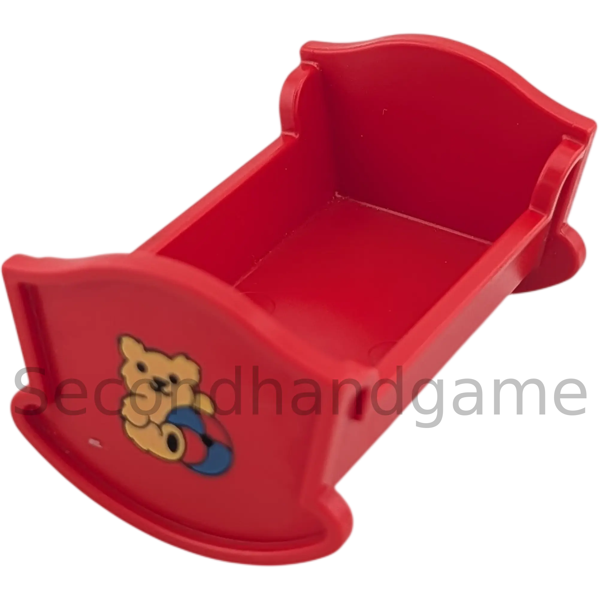 Lego Duplo 4808 Babybett Kinderwiege Rot mit Teddy und Ball