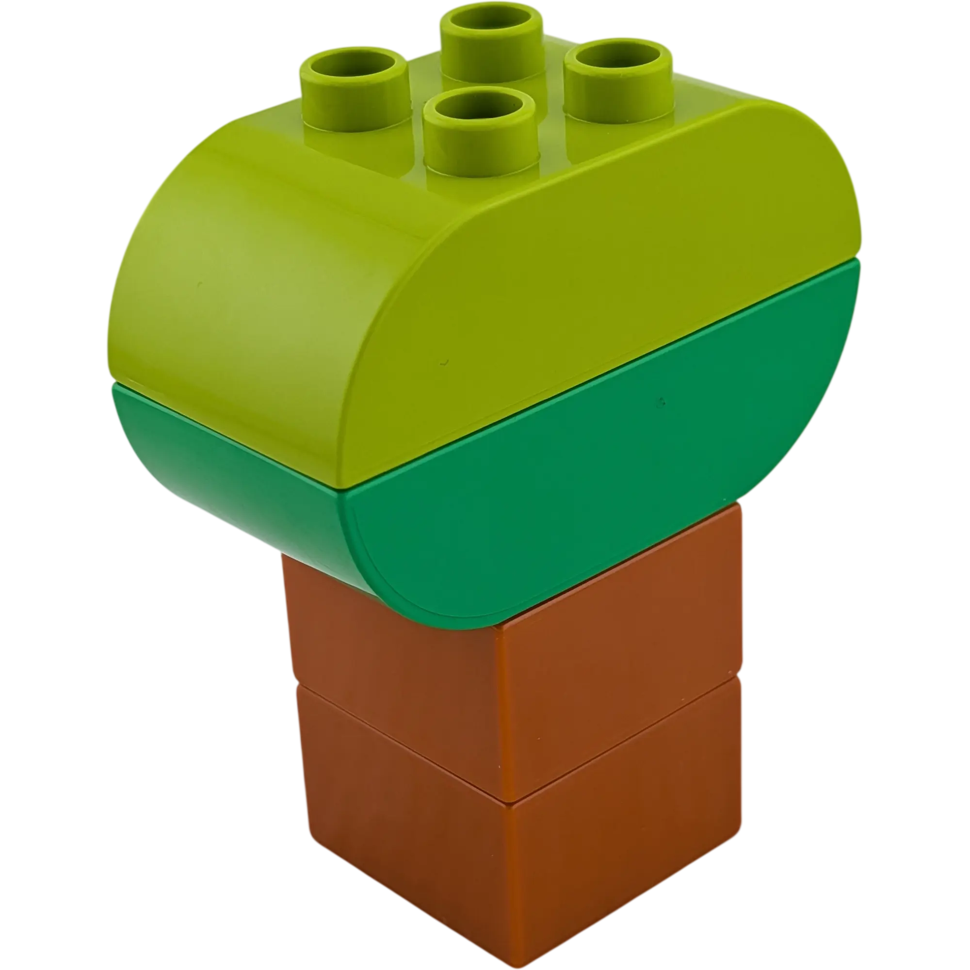 Lego Duplo Baum vierteilig Mittelbraun, hellgrün, dunkelgrün
