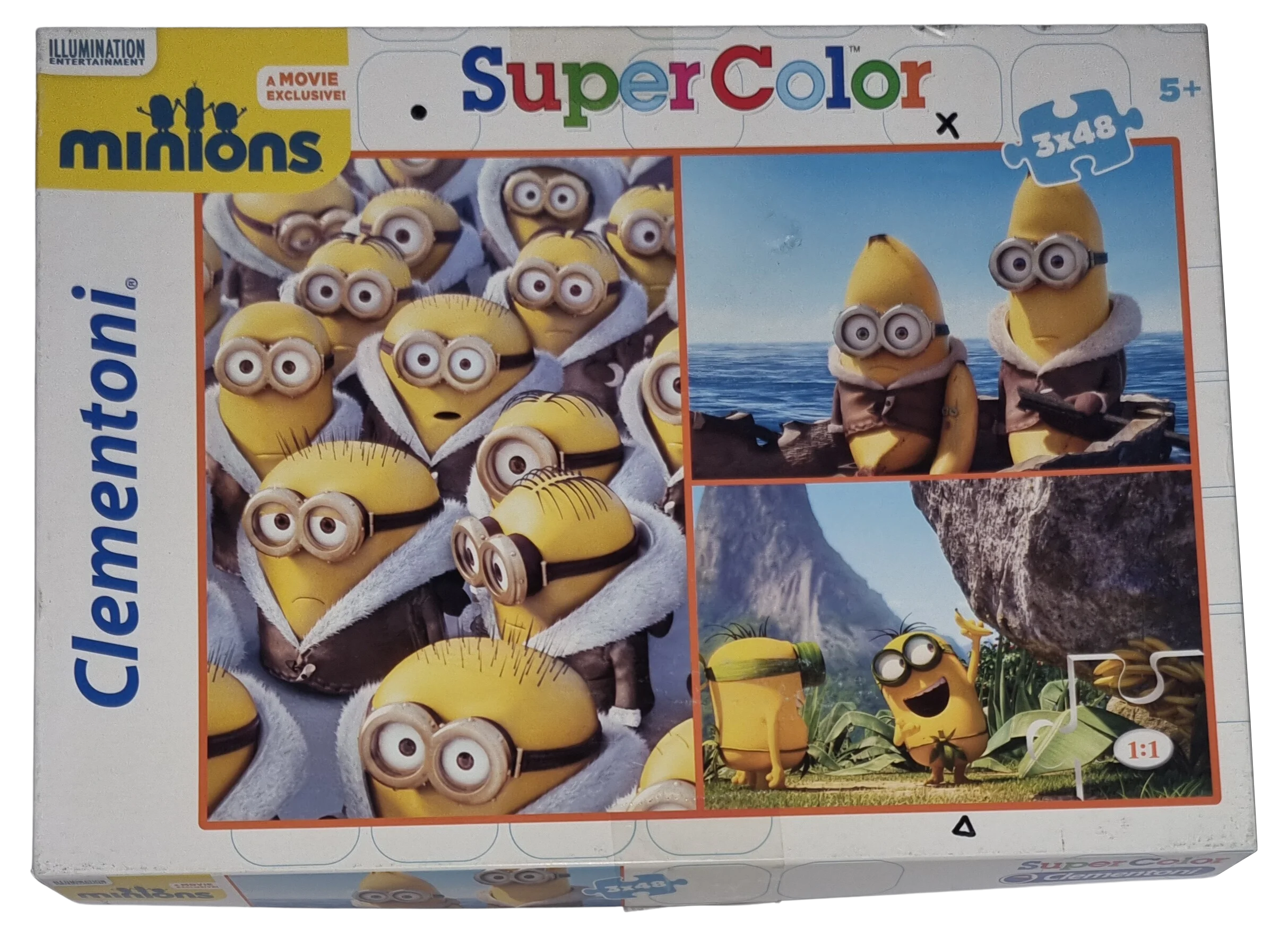 Clementoni Super Color Puzzle Minions 3x48 Teile 25205